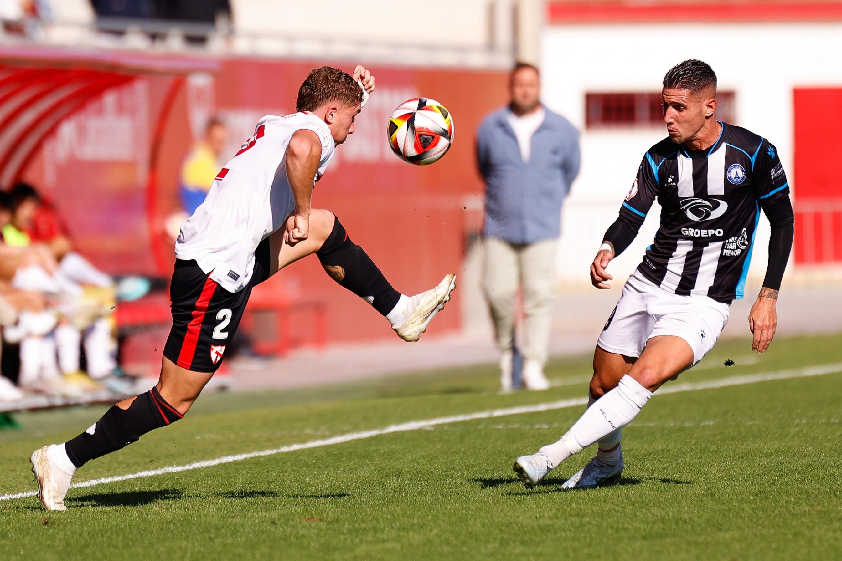 Darío, en el partido del Sevilla Atlético ante el Racing Cartagena Menor.
