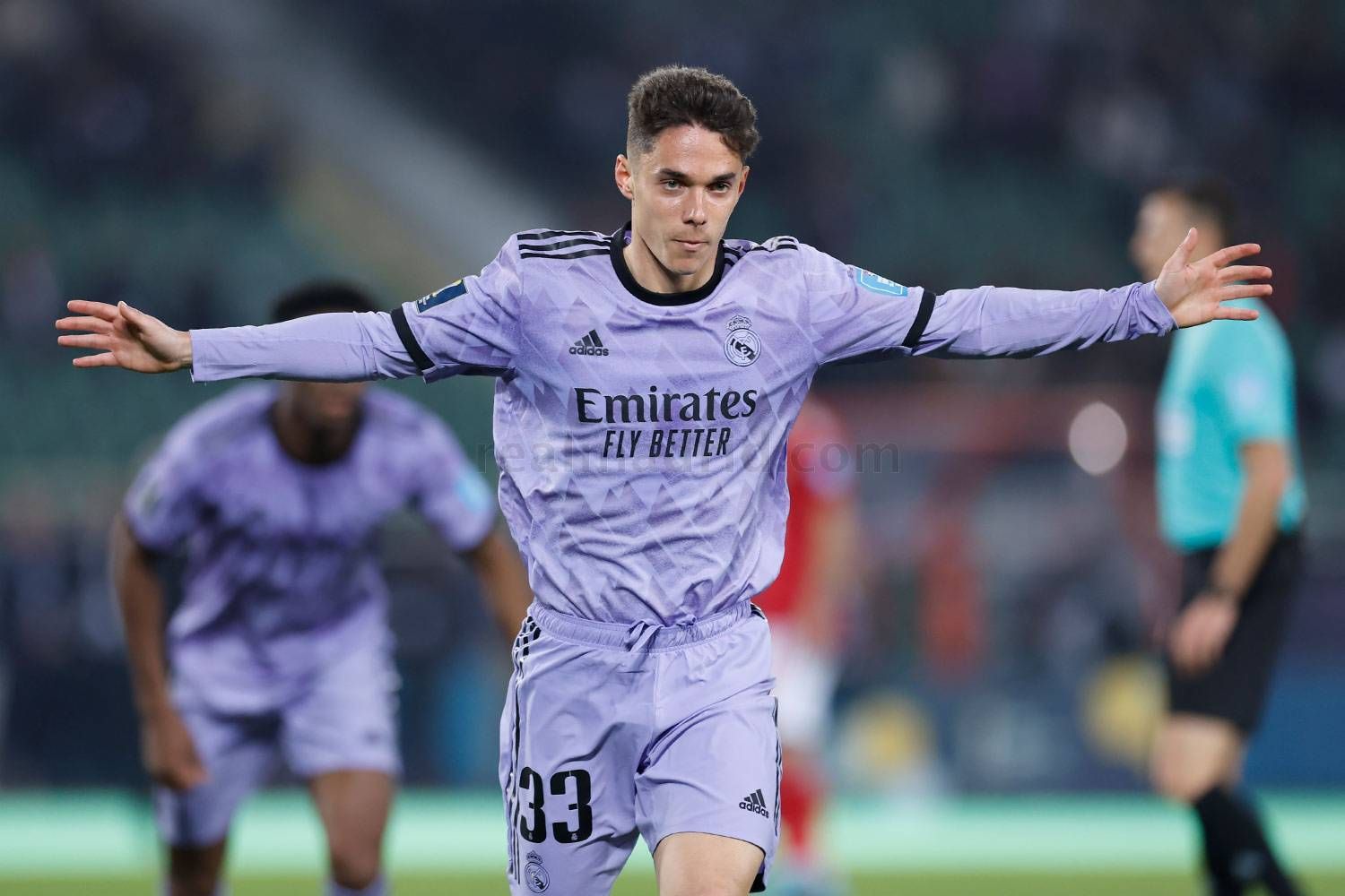 Sergio Arribas celebra su gol en el Mundial de Clubes 2023.