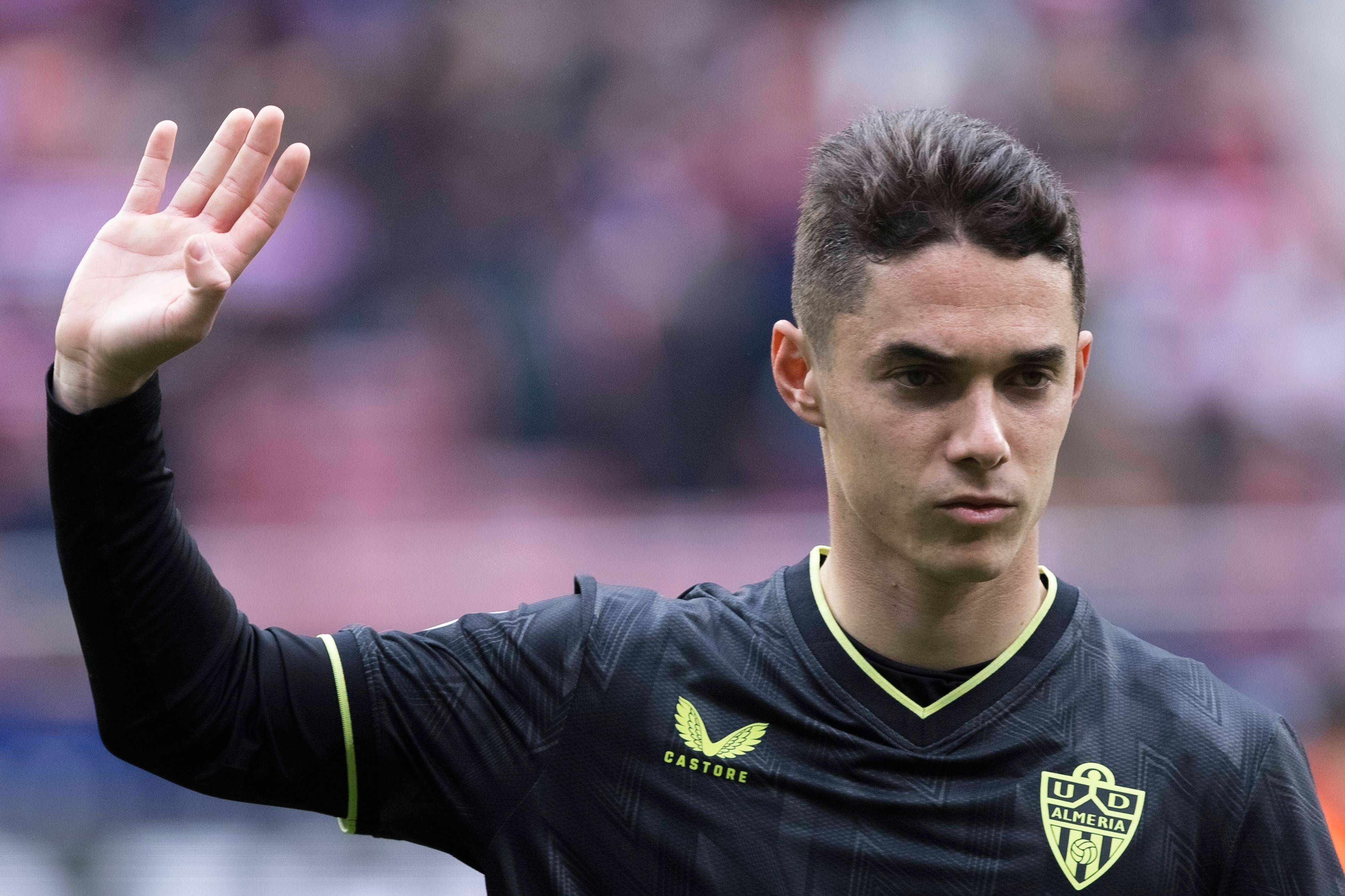 Sergio Arribas, en un partido con la UD Almería.