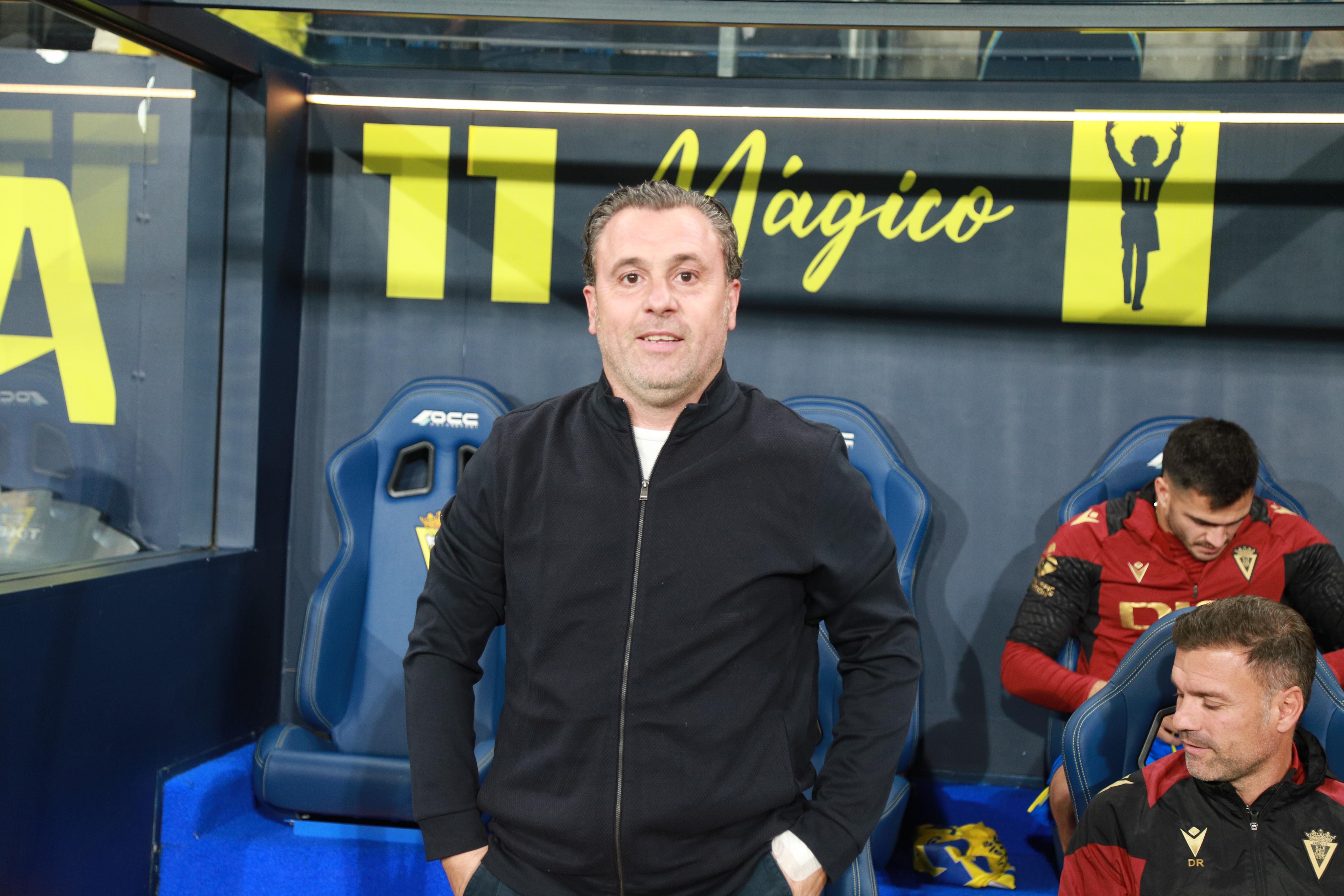  Sergio González, en la previa del Cádiz-Osasuna.