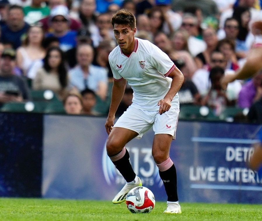 Gattoni, en el amistoso ante el Crystal Palace.