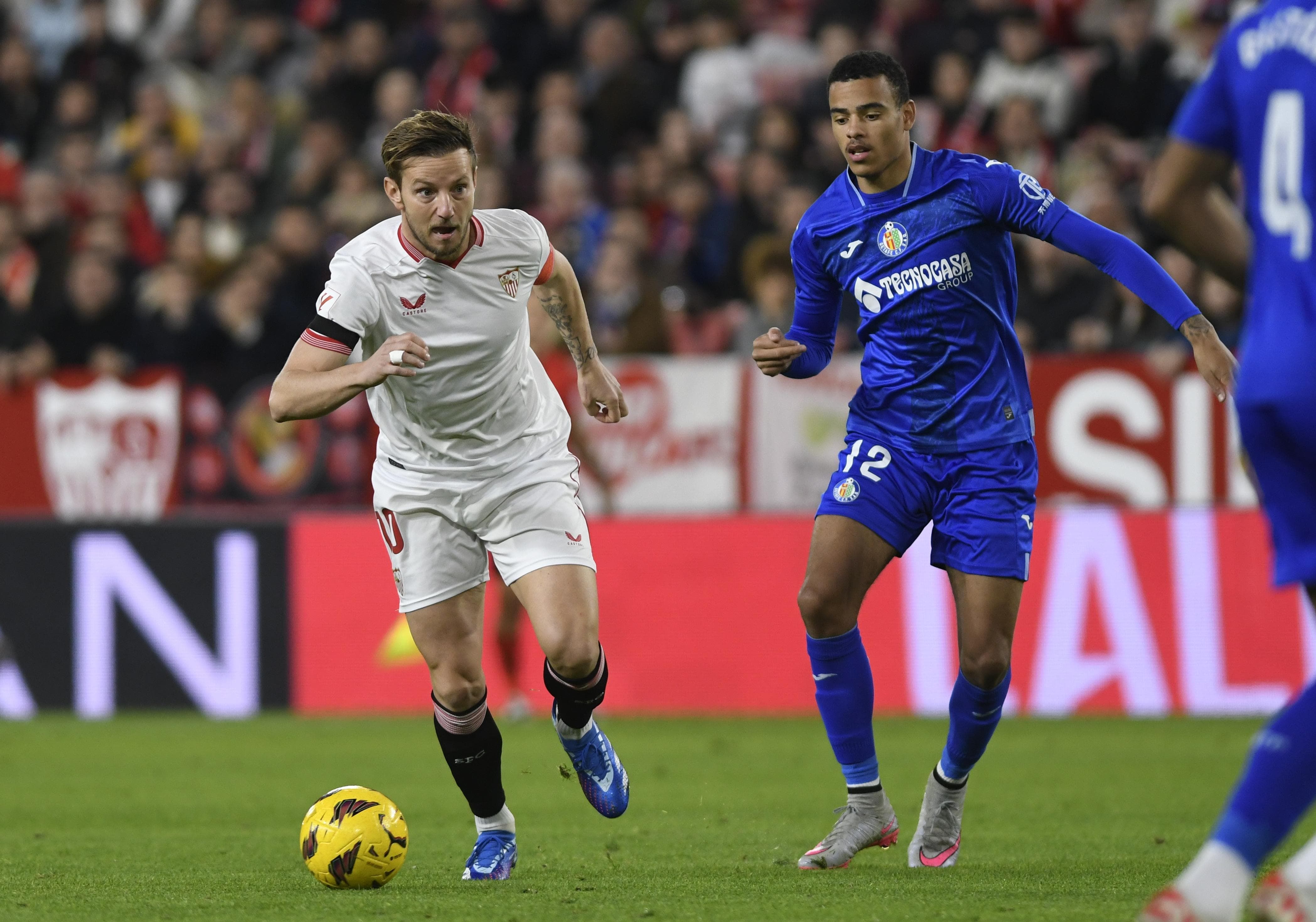 Rakitic, en el Sevilla-Getafe.