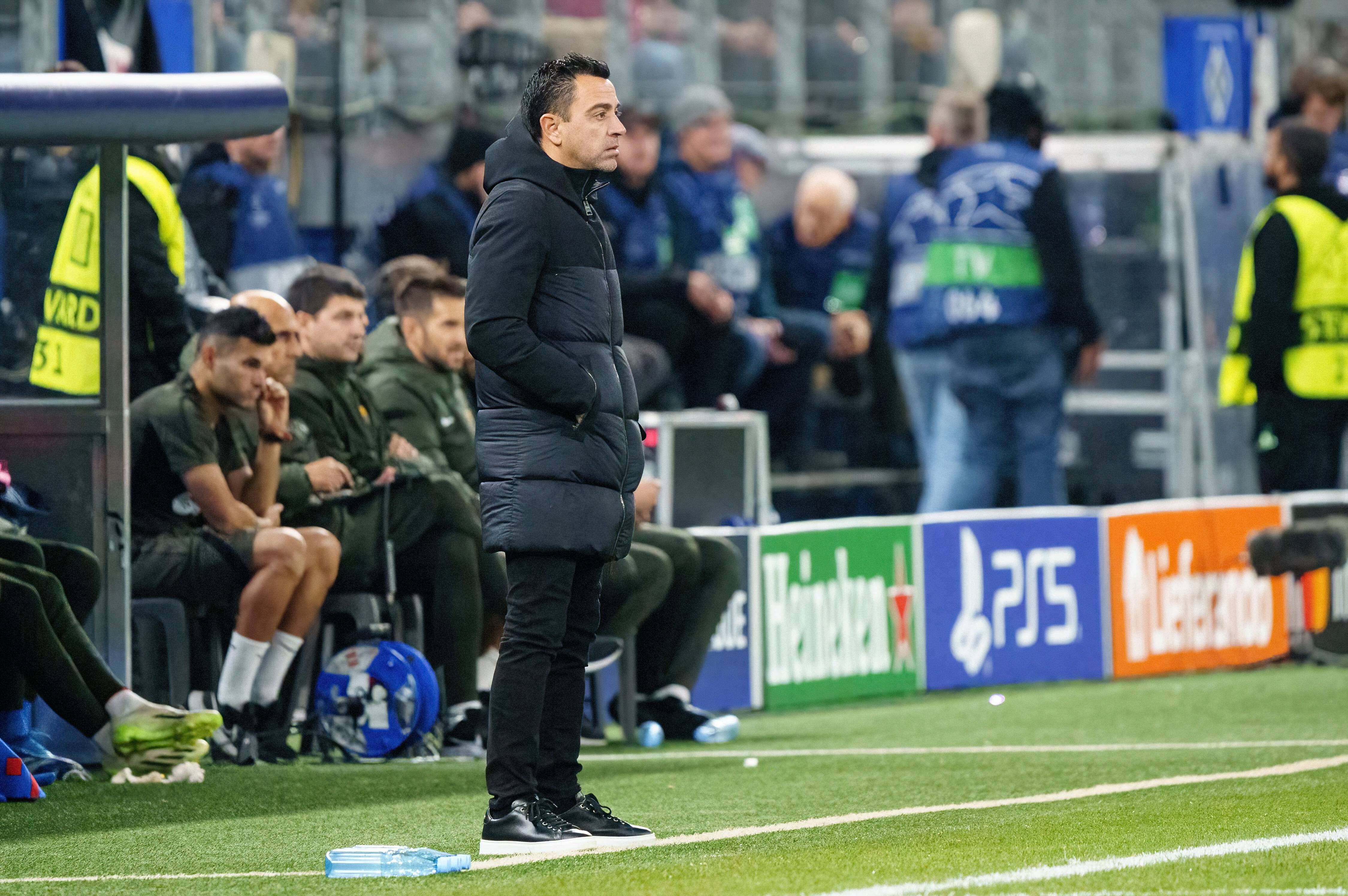  Xavi Hernández, durante el Shakhtar-Barça.