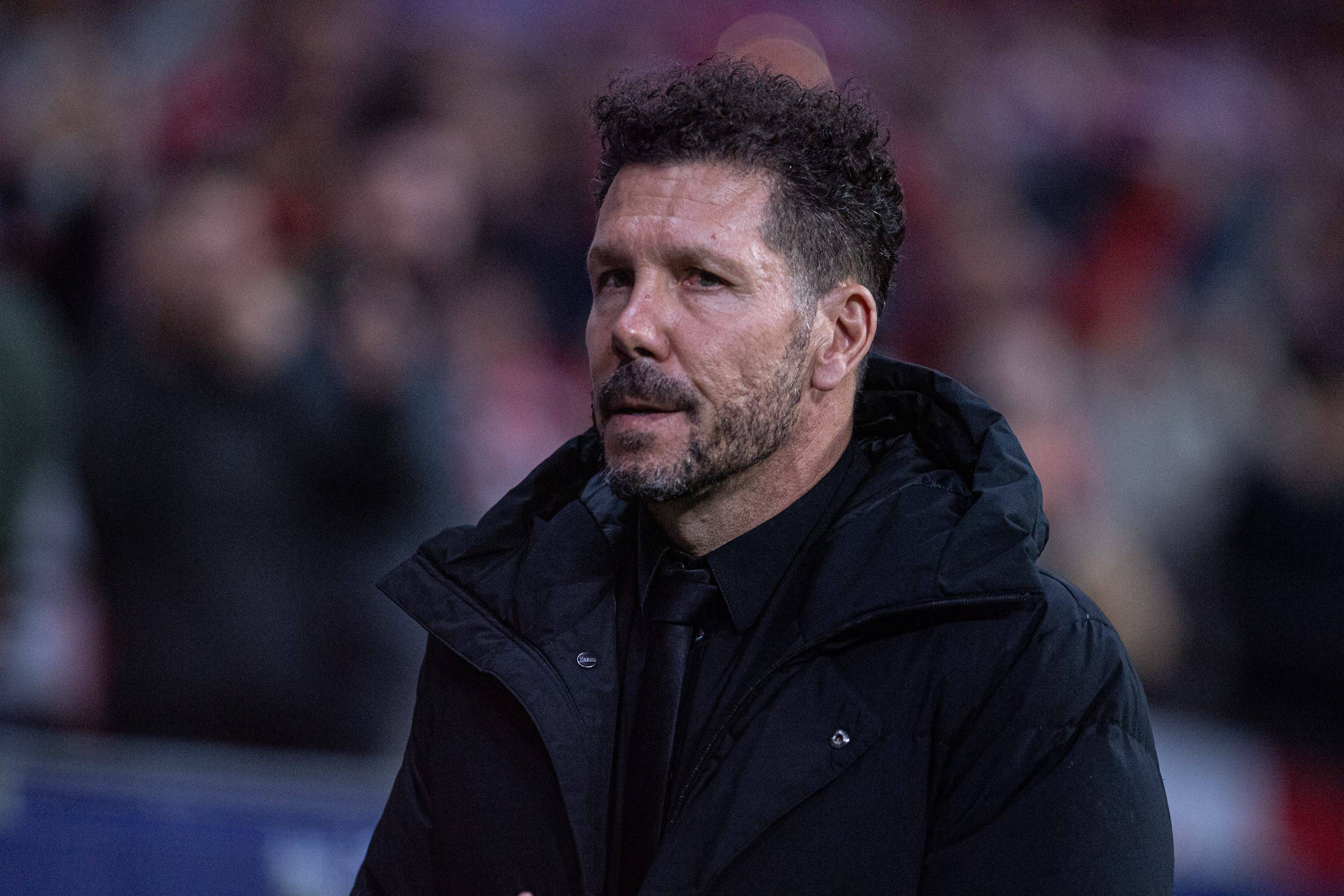  Simeone, durante el Atlético de Madrid- Villarreal..