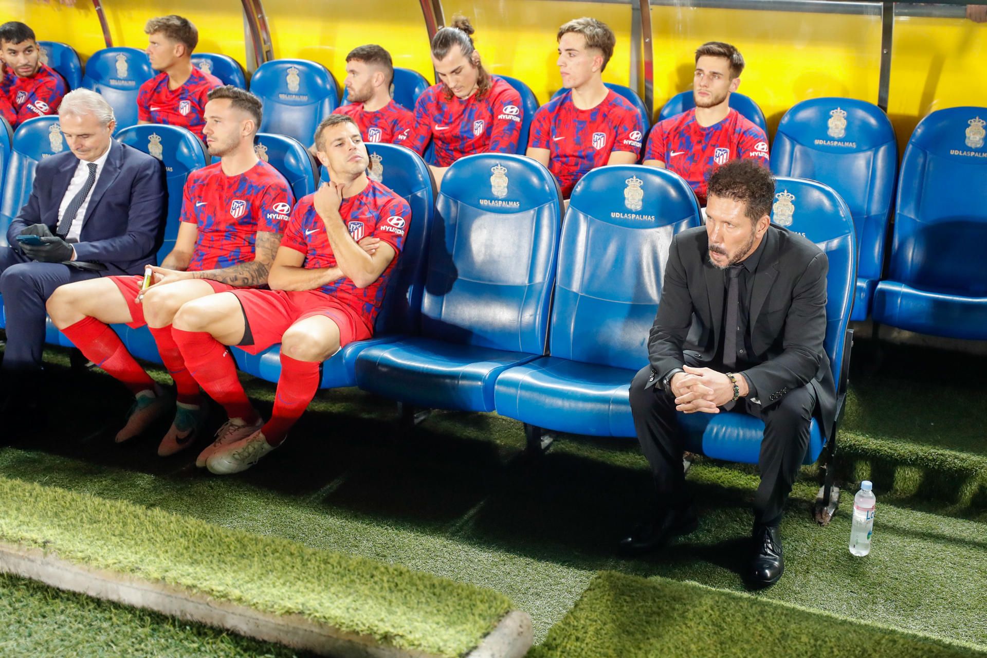 Simeone, en el banquillo de Gran Canaria.