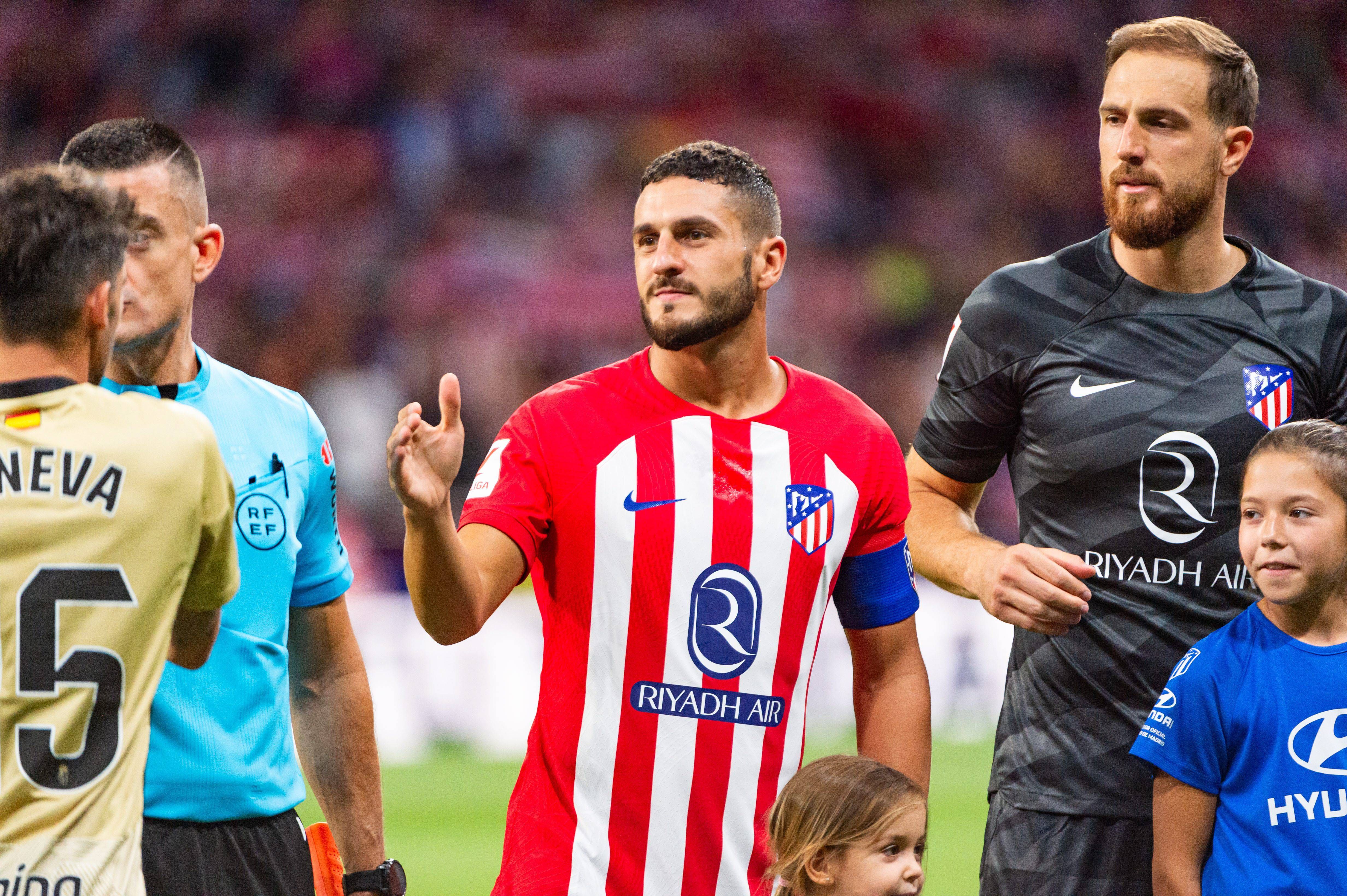  Koke y Oblak, en un partido del Atlético de Madrid