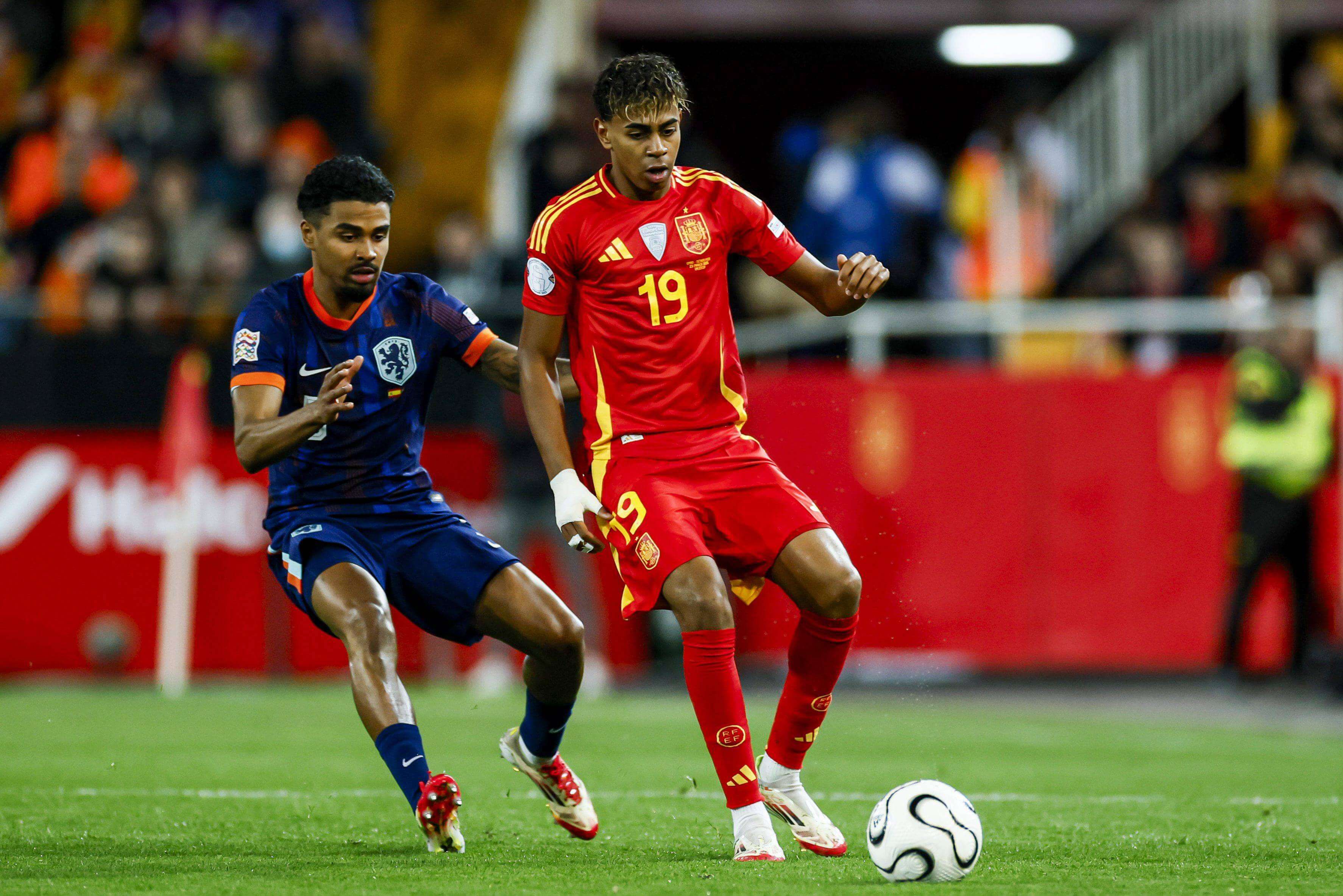  Lamine Yamal, en el España-Países Bajos (FOTO: Cordón Press).