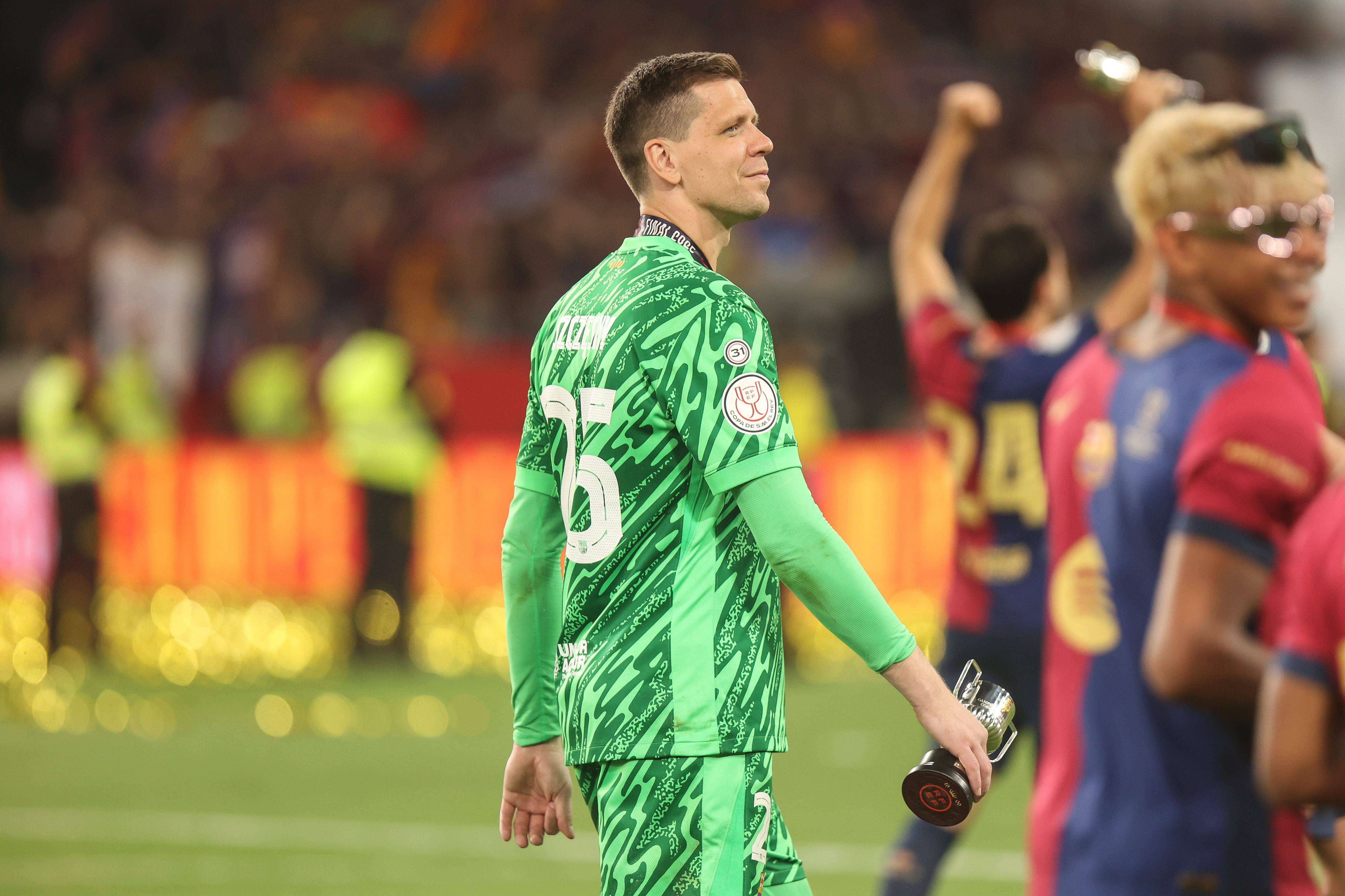  Wojciech Szczęsny en la celebración de Copa del Rey (Cordon Press)