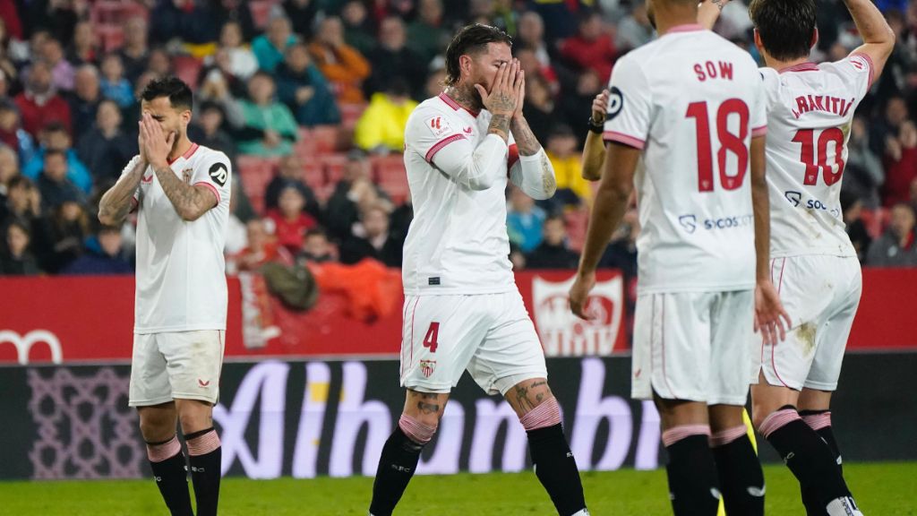  Sergio Ramos en el partido ante el Athletic. (Fuente: SevillaFC)