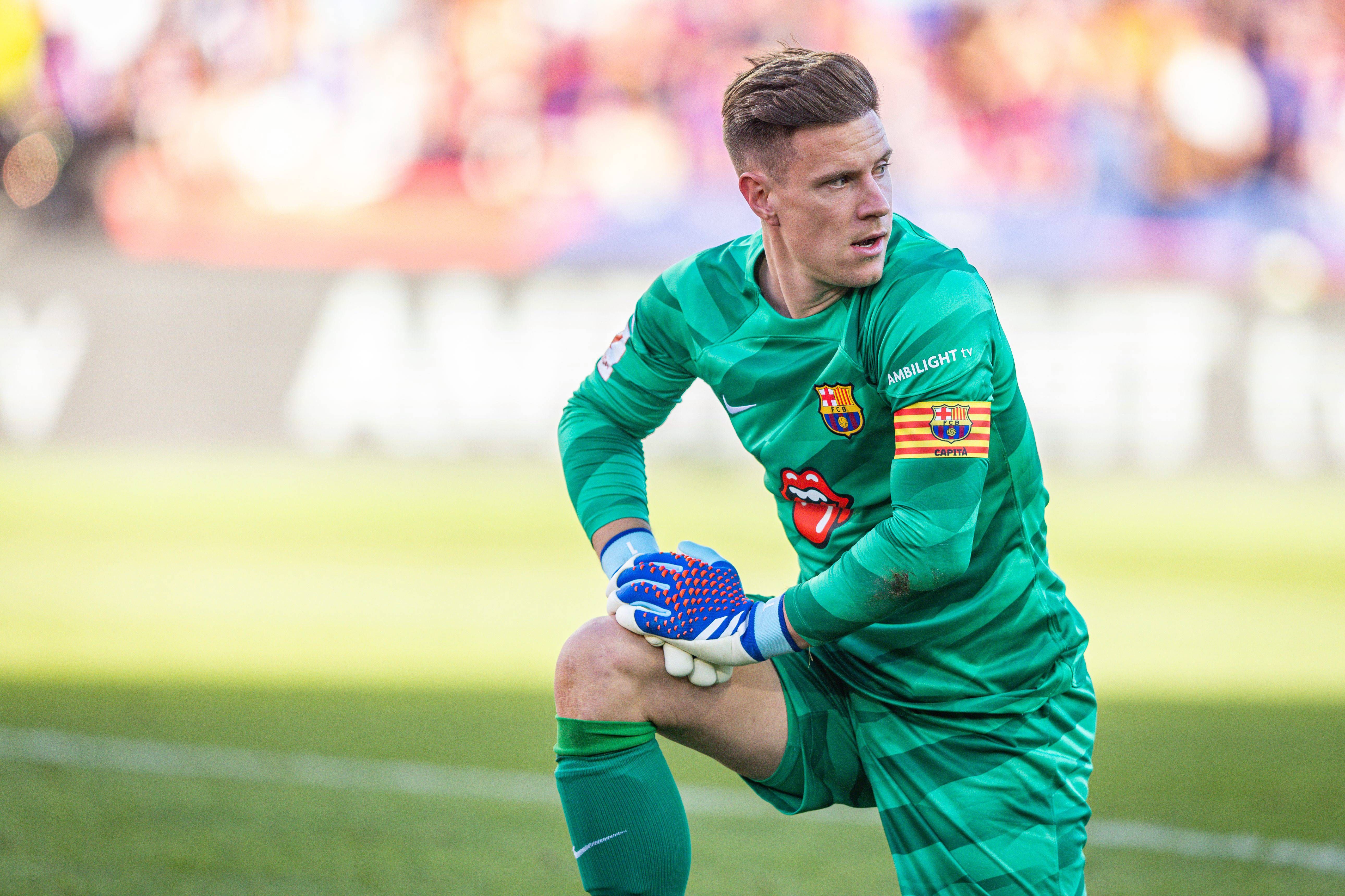 Ter Stegen, en un partido del FC Barcelona.