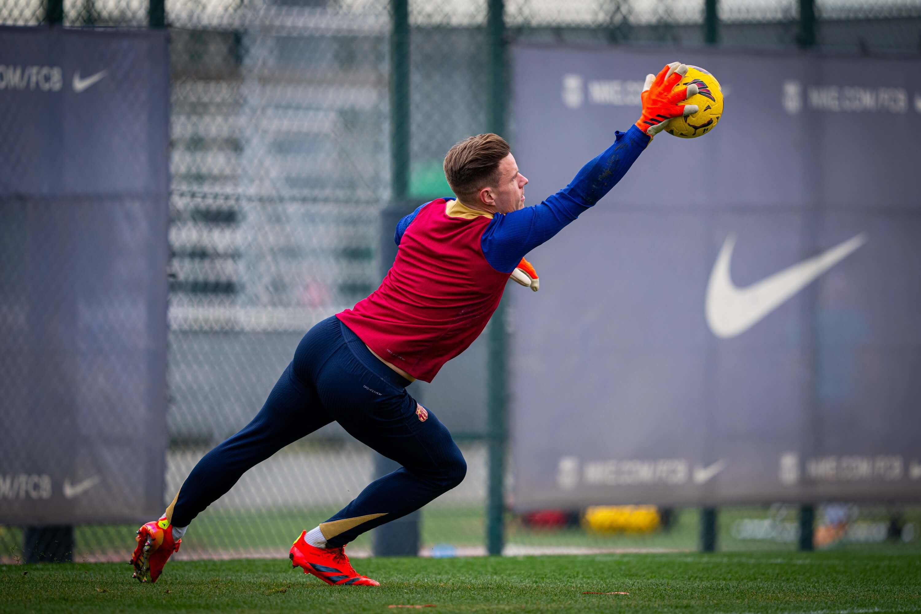  Marc André ter Stegen, en una sesión del Barcelona.