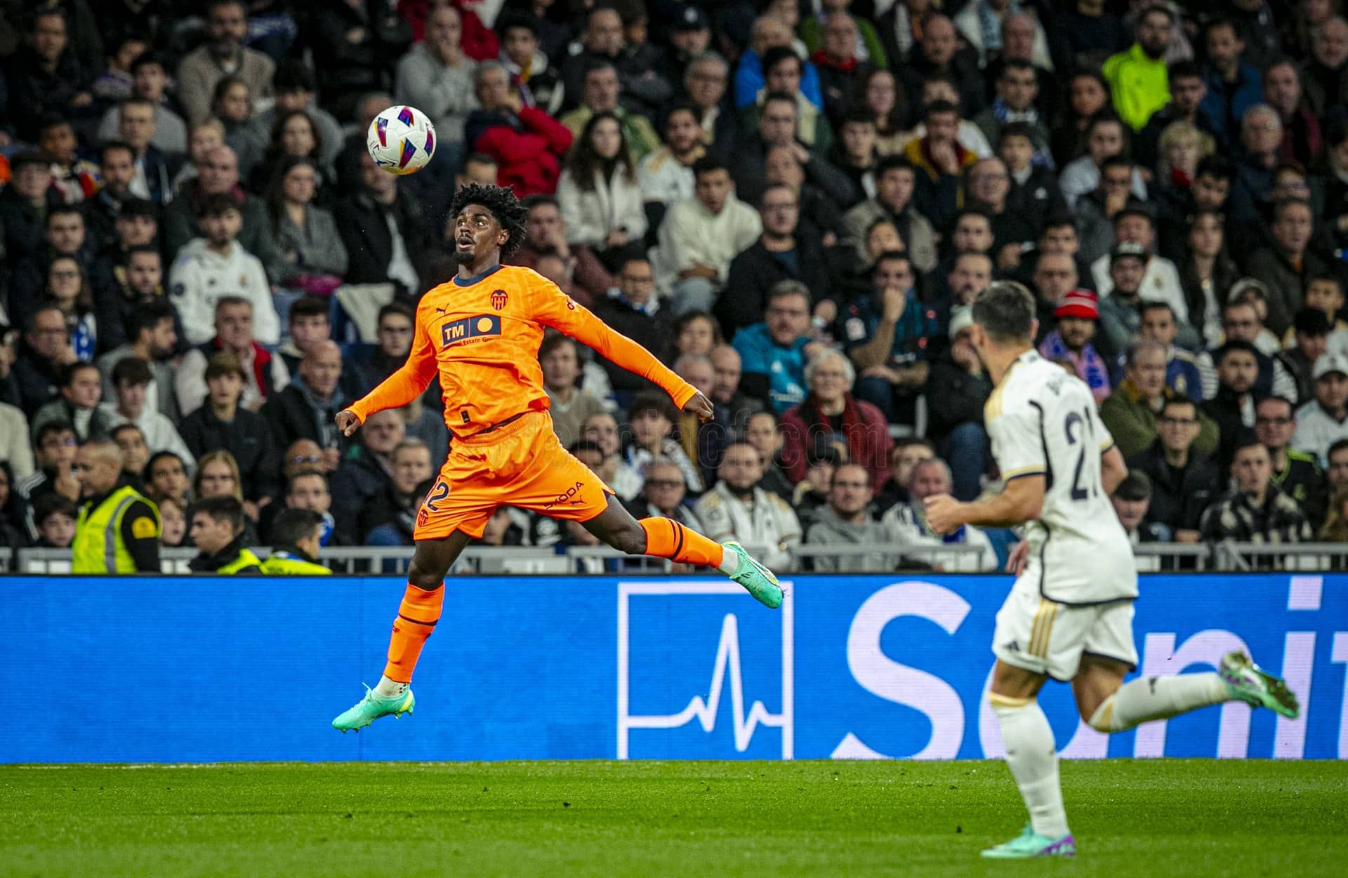 Thierry Correia. ante el Real Madrid.