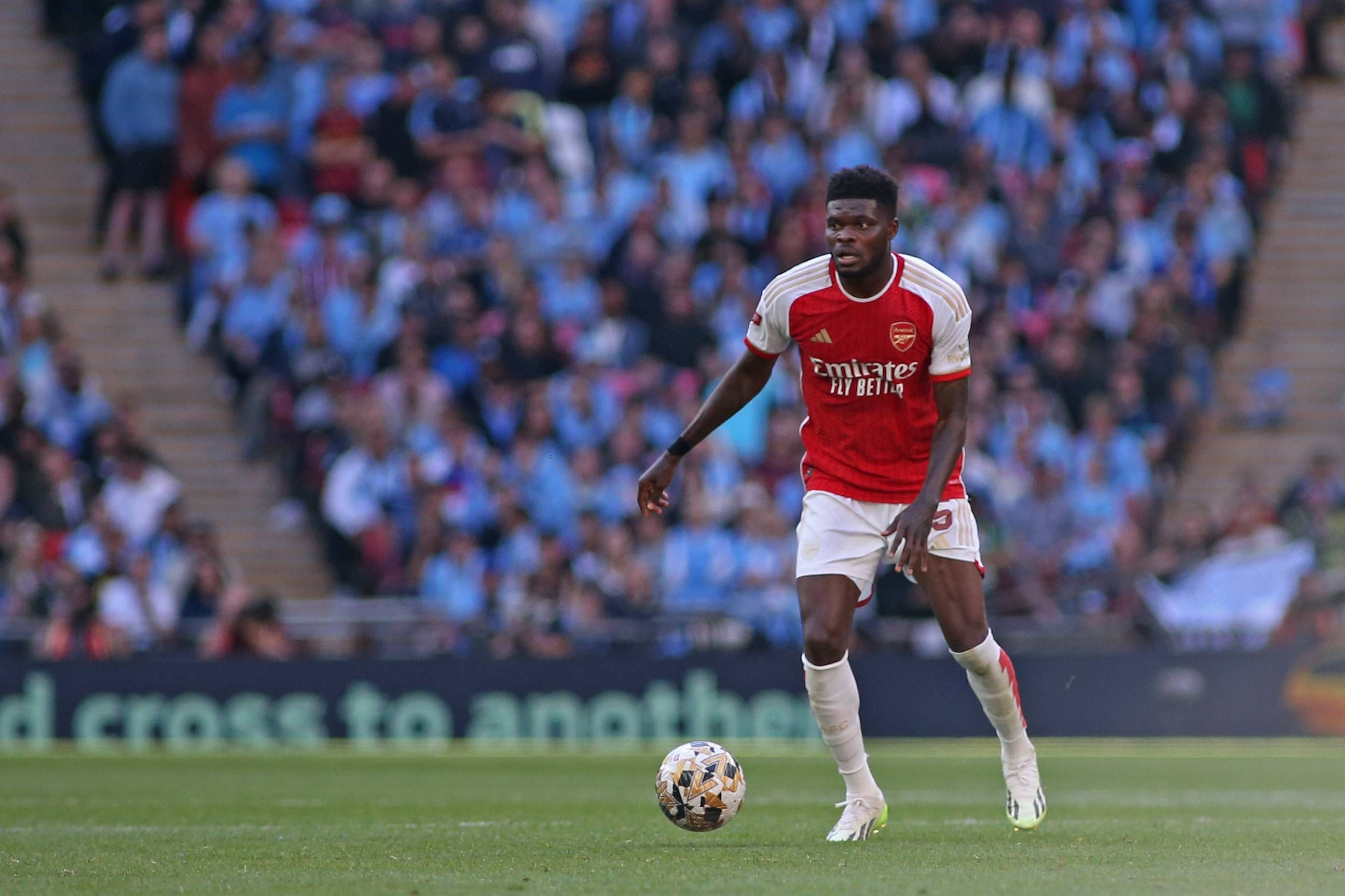  Thomas Partey, en un partido con el Arsenal.