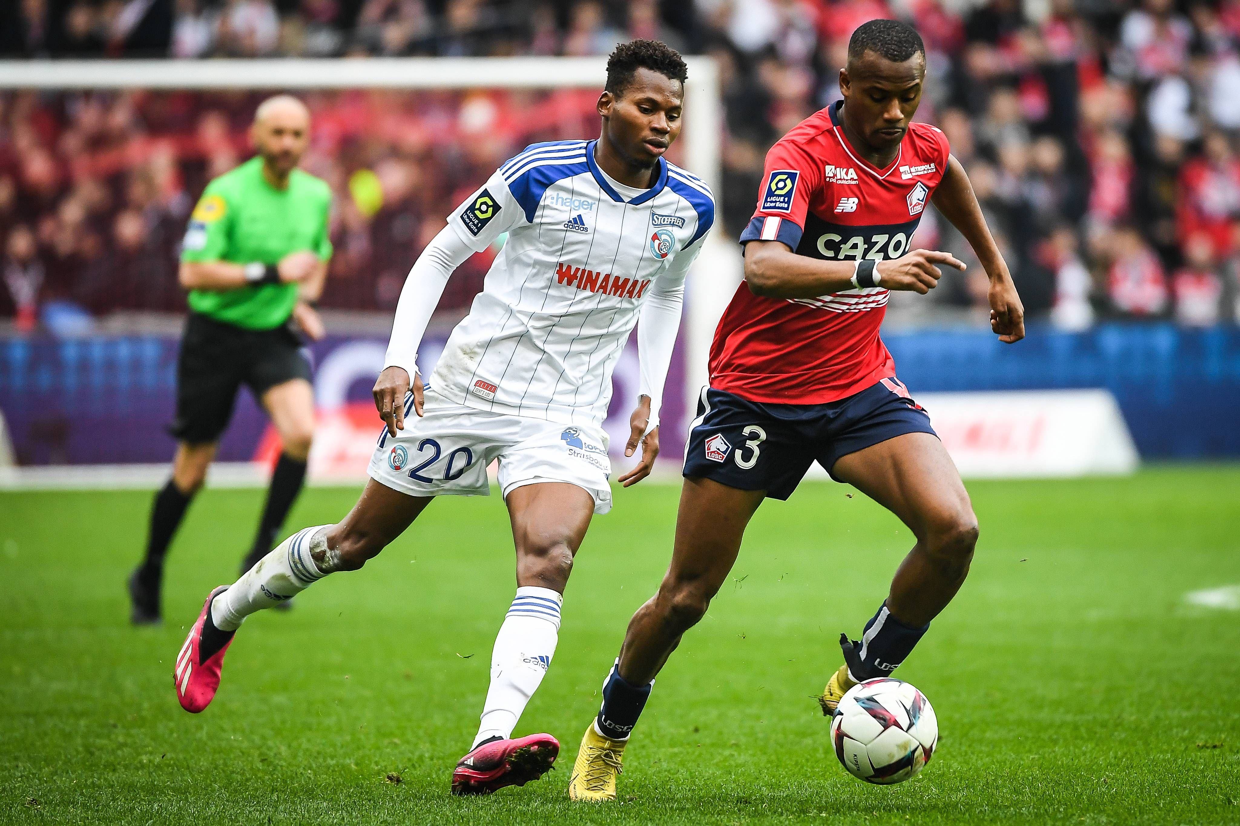 Tiago Djalò, en la órbita del Atlético de Madrid, en un partido del Lille (FOTO: Cordón Press).