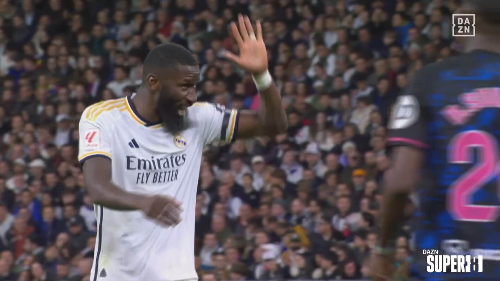 Rudiger, tras el gol de Modric.