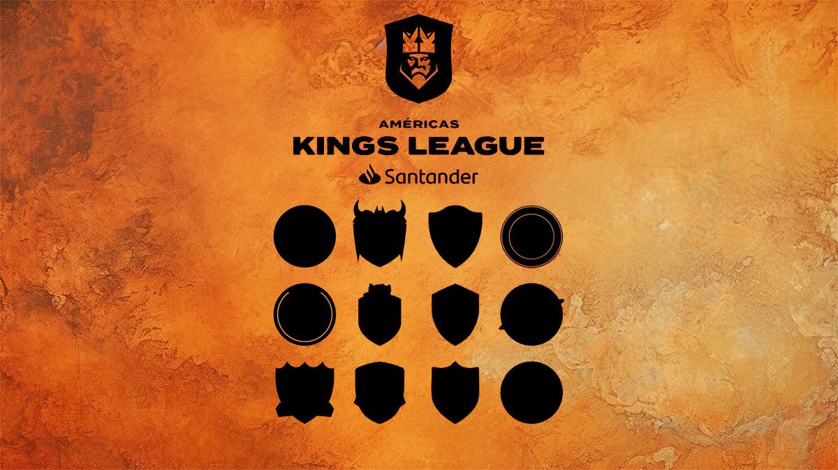  Todos los escudos de la Kings League Américas