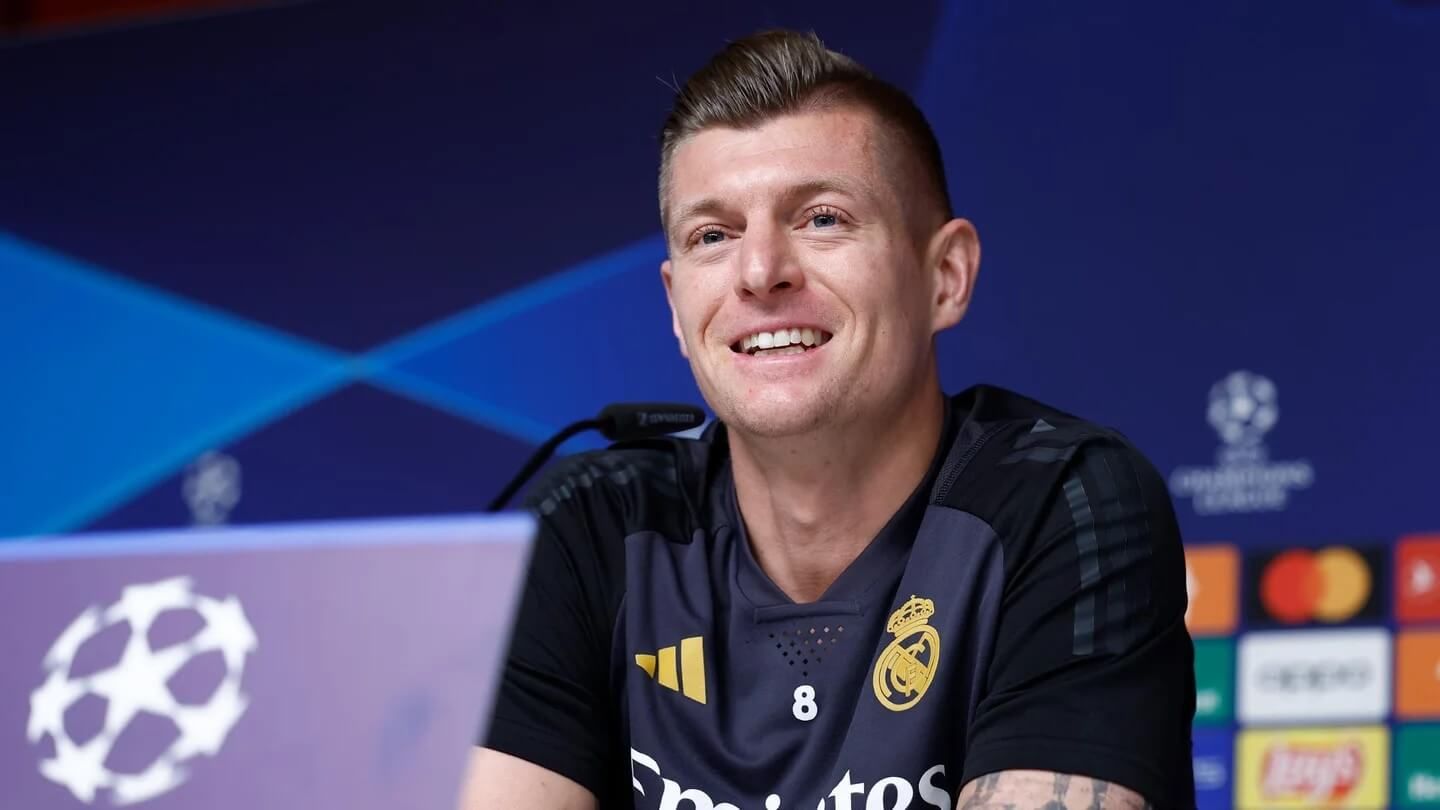  Toni Kroos, en sala de prensa.