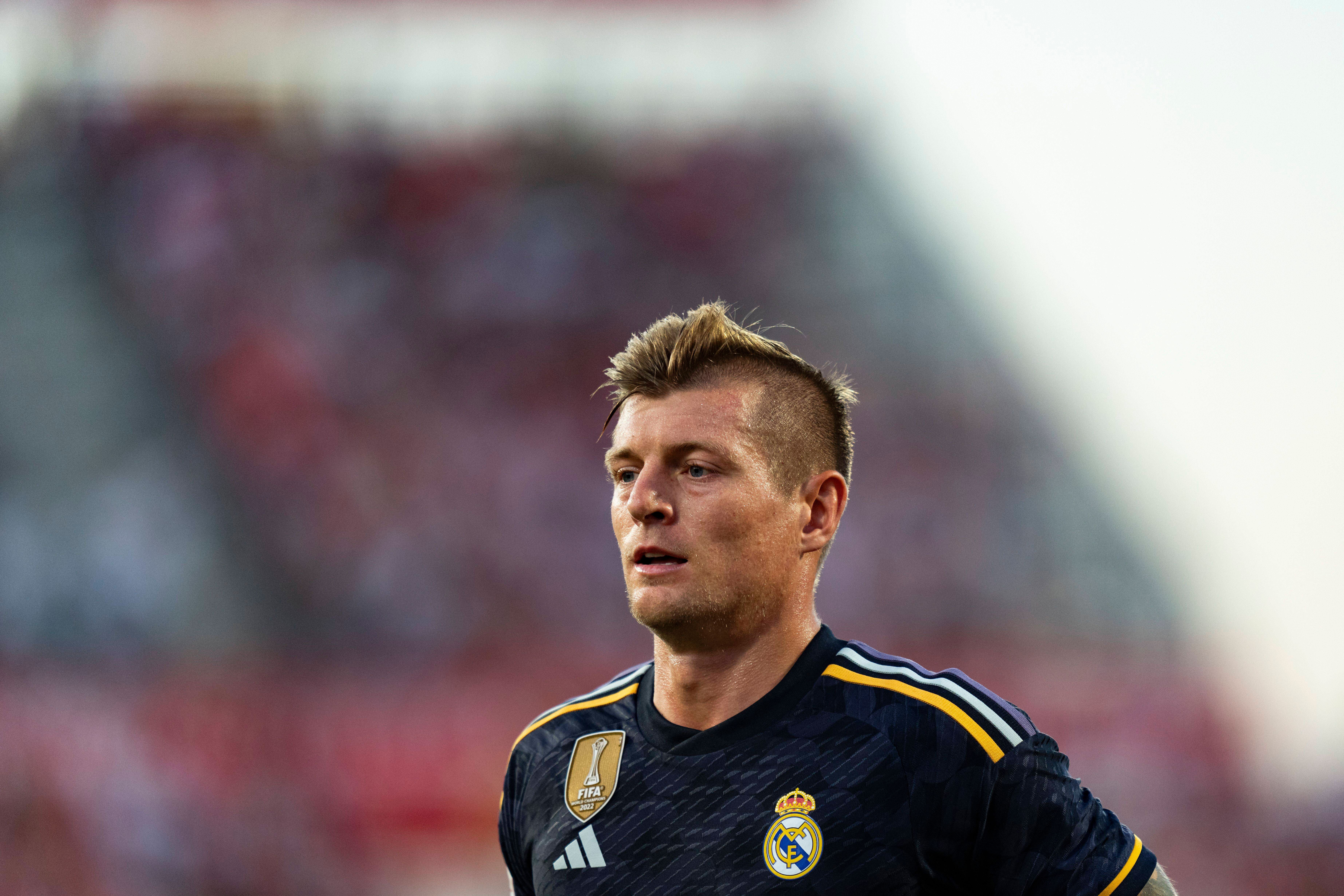 Toni Kroos, en un partido de Champions League con el Real Madrid.