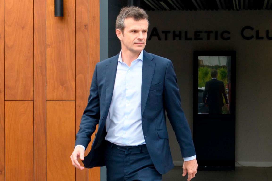  El presidente Jon Uriarte, en Lezama.