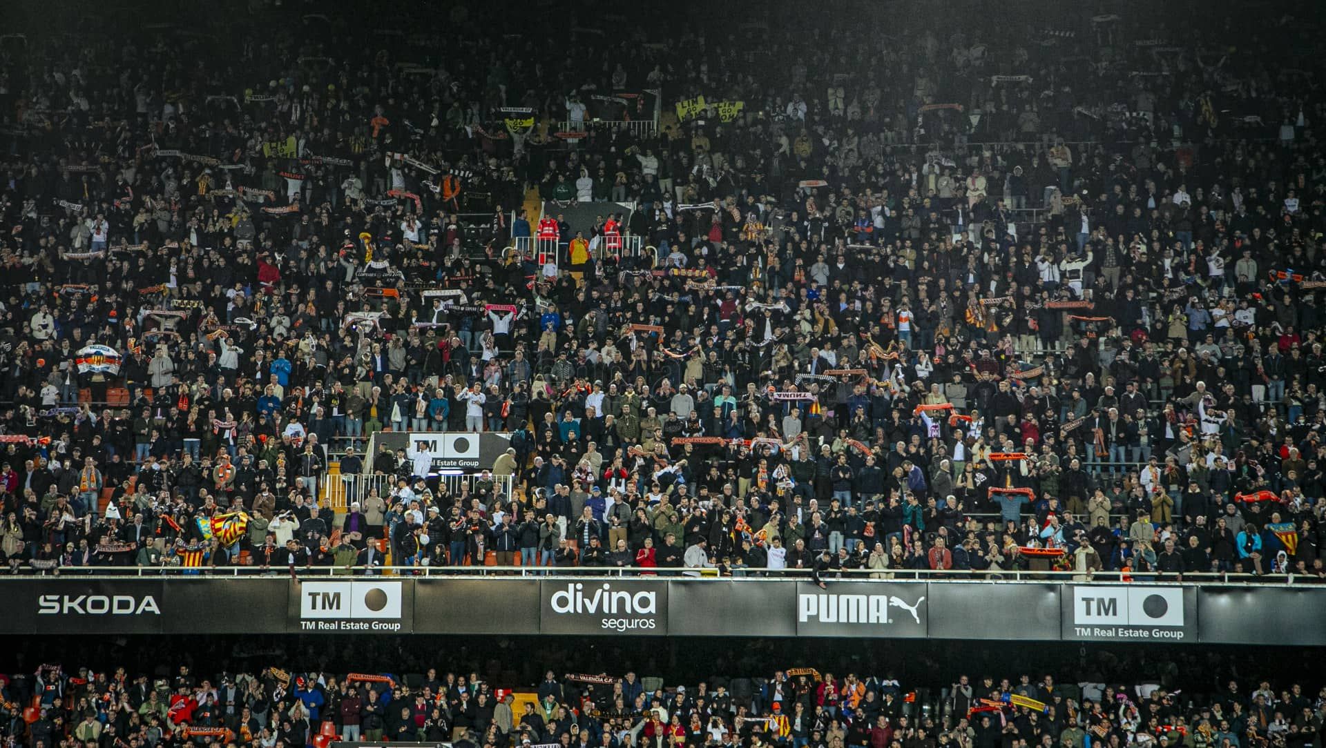 Mestalla se llena en el Valencia CF - Celta de Vigo.