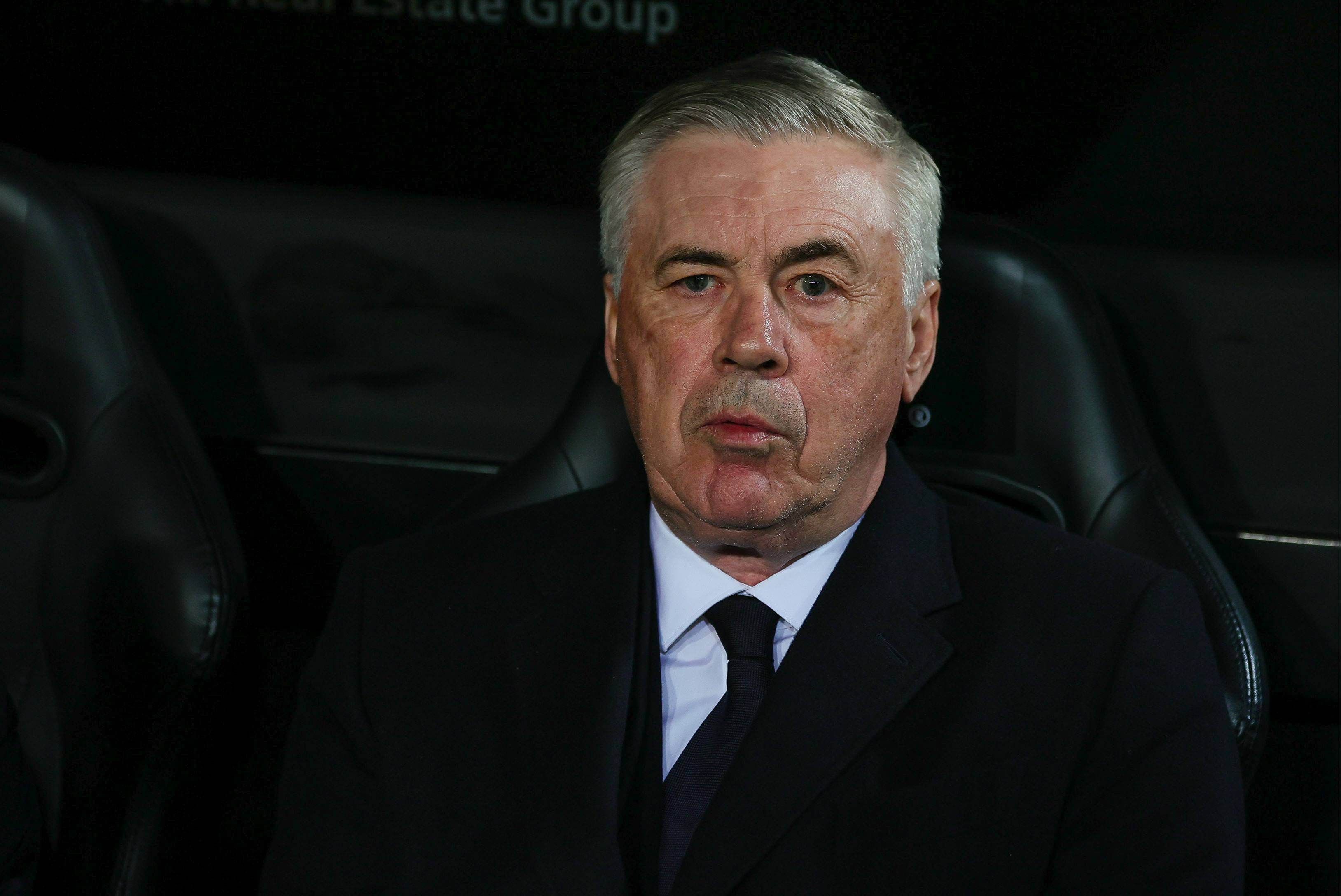  Carlo Ancelotti, en el Valencia-Real Madrid.