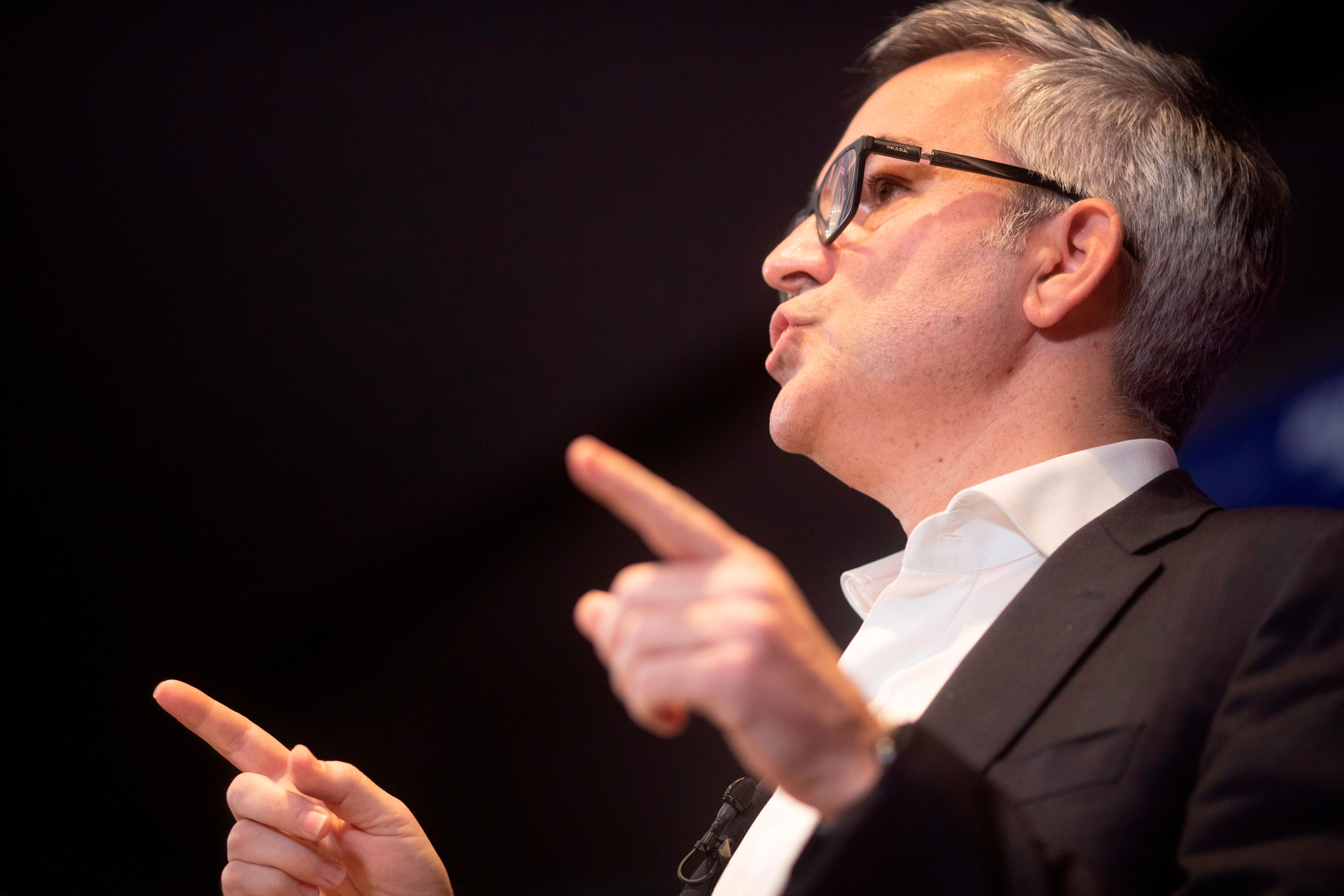  Víctor Font, durante un acto de la campaña.