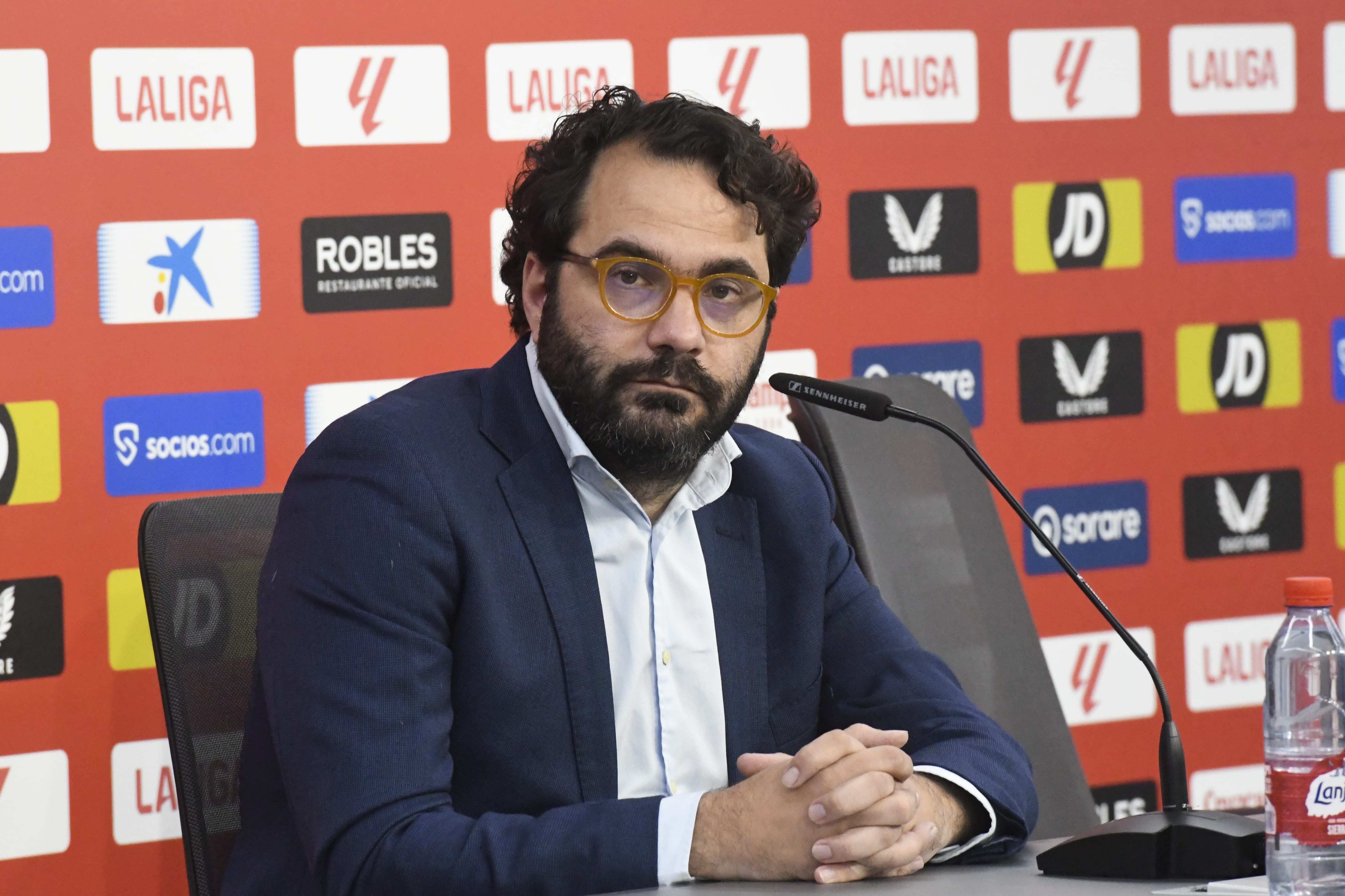 Víctor Orta, en la presentación de Agoumé.