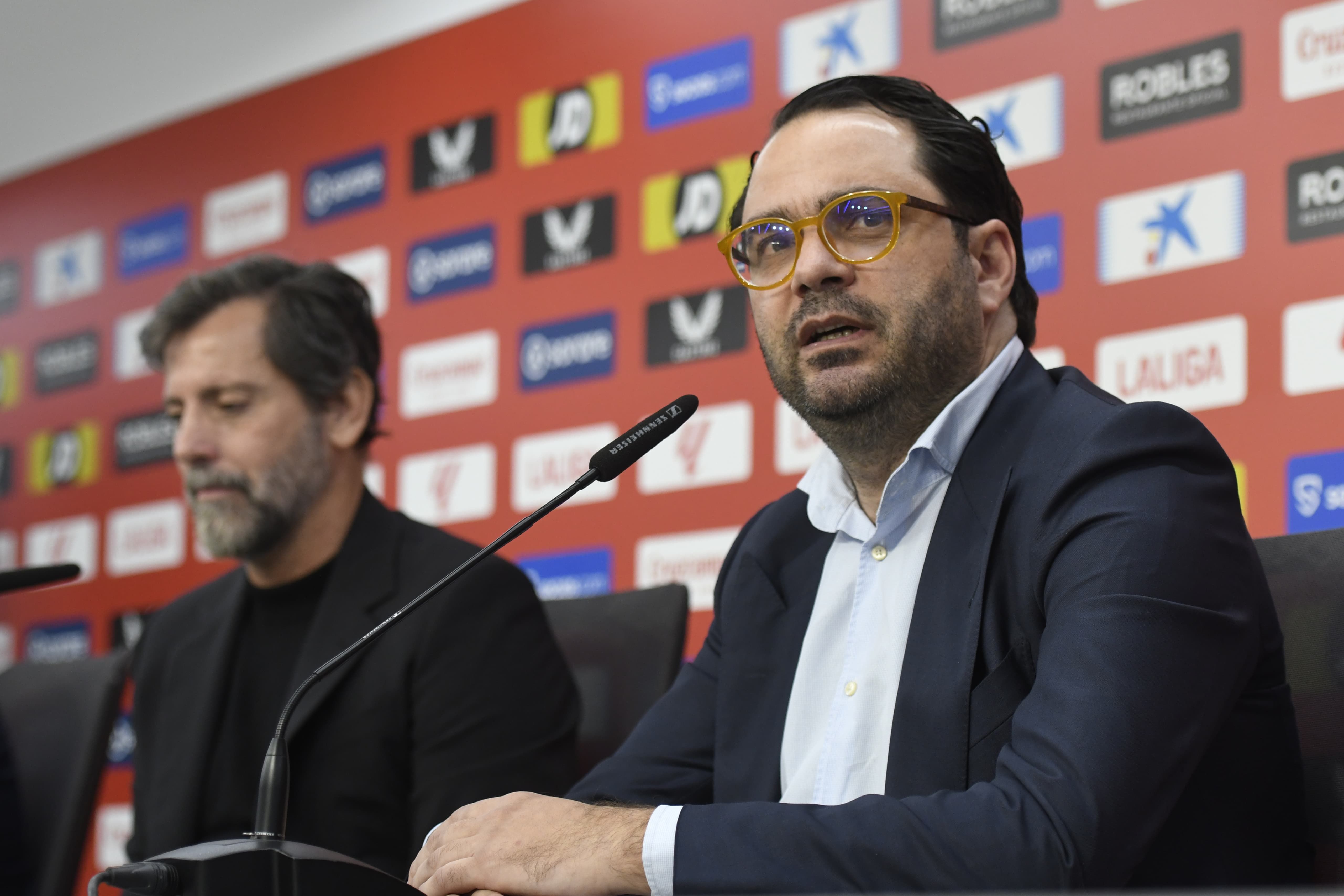  Víctor Orta, en la presentación de Quique Sänchez Flores