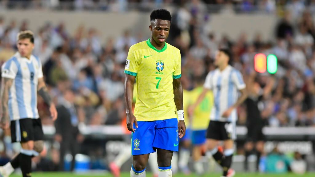 Vinicius Jr durante el partido contra Argentina (Fuente: Cordon Press)