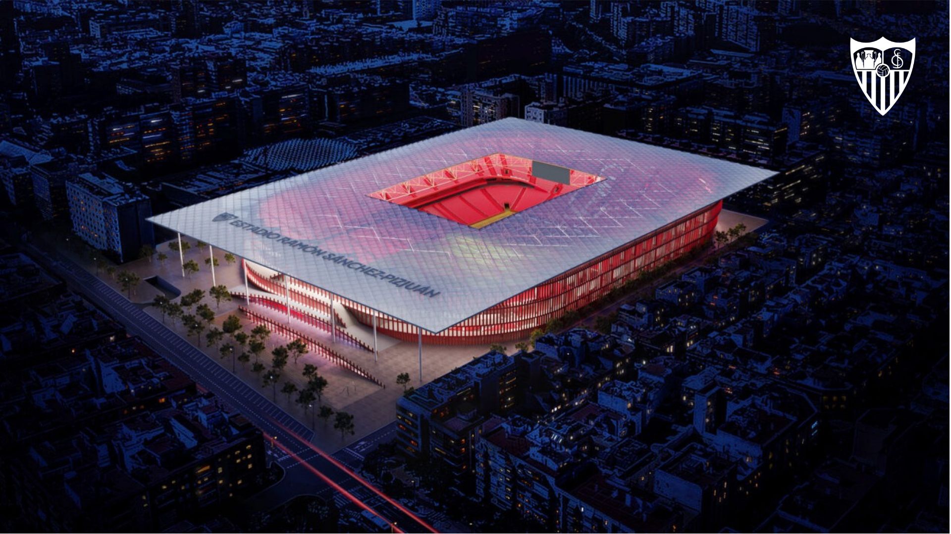 Imágenes del anteproyecto del nuevo Ramón Sánchez-Pizjuán.