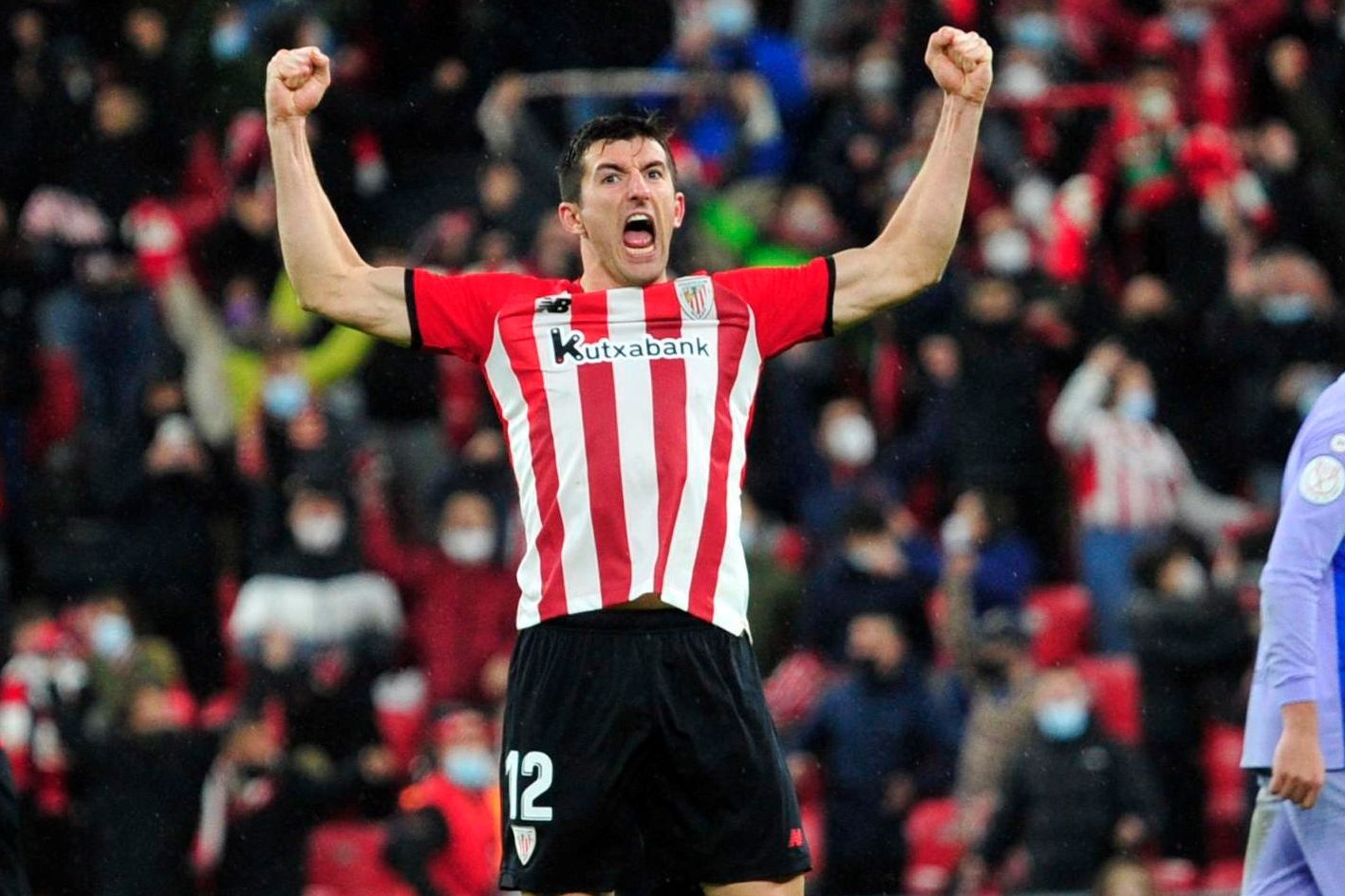 La garra de Dani Vivian en la victoria ante el Barça en San Mamés.