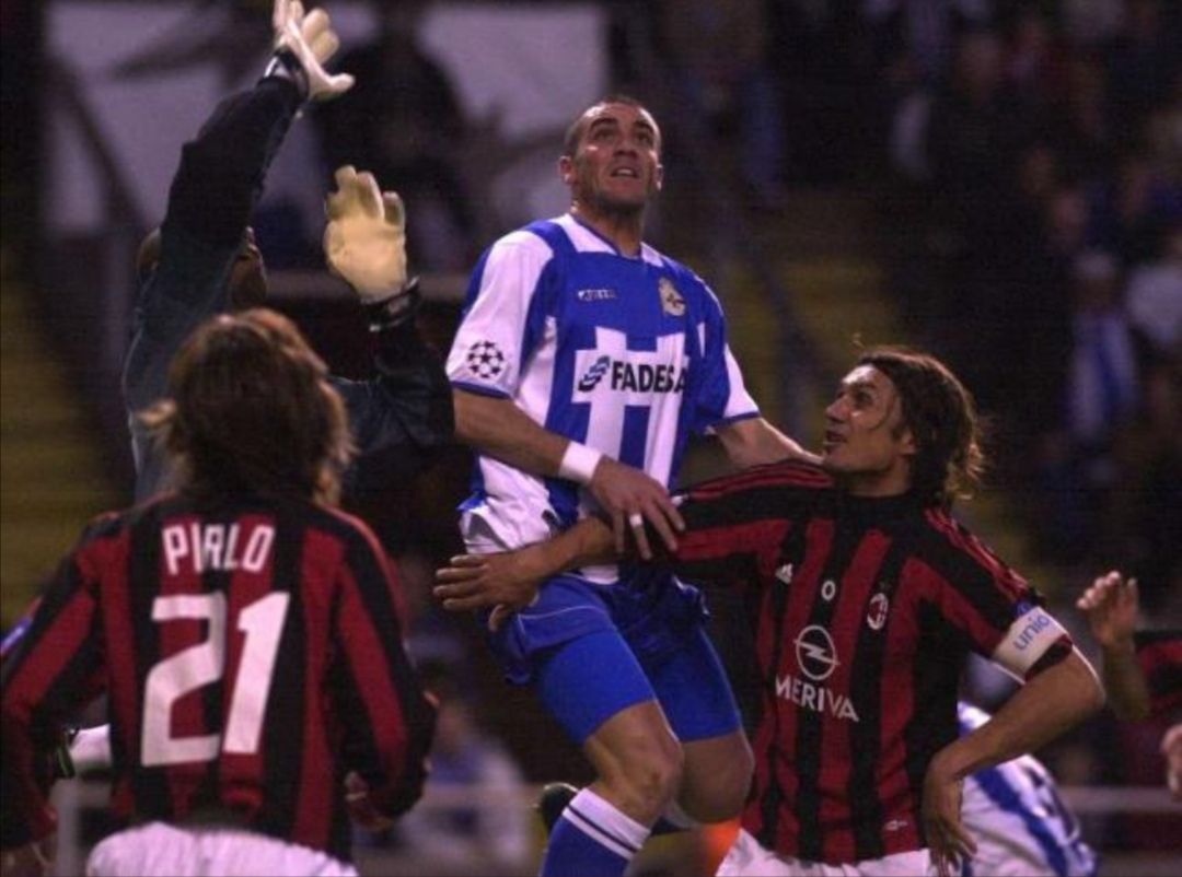  Walter Pandiani en el Dépor-Milan