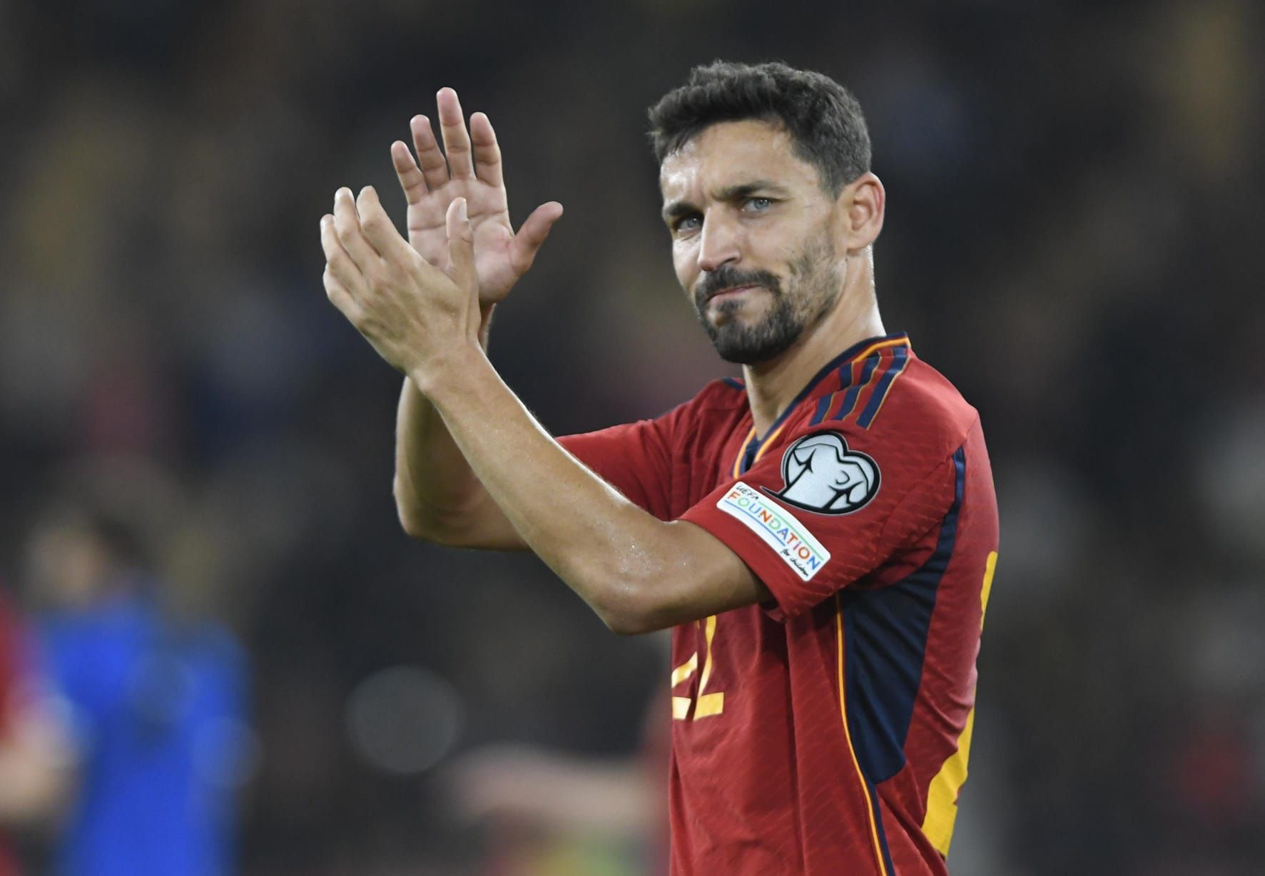 Jesús Navas, tras el España-Escocia.