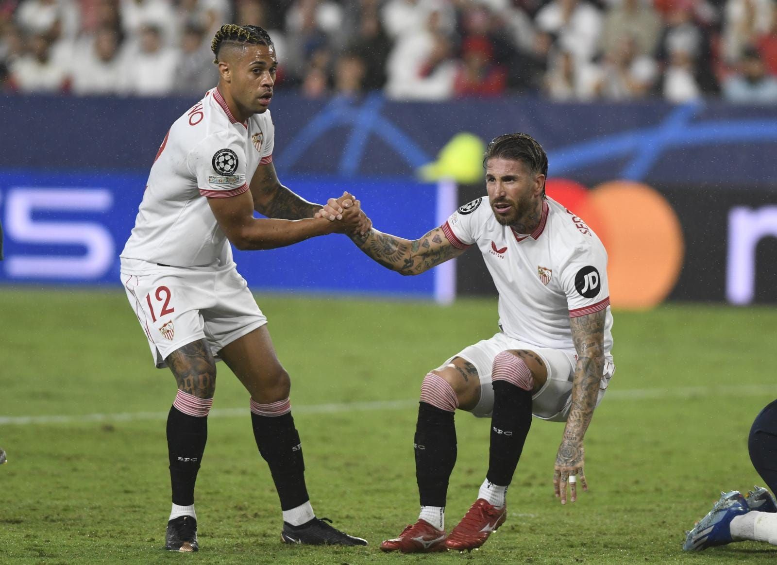  Mariano y Ramos, ante el Arsenal.