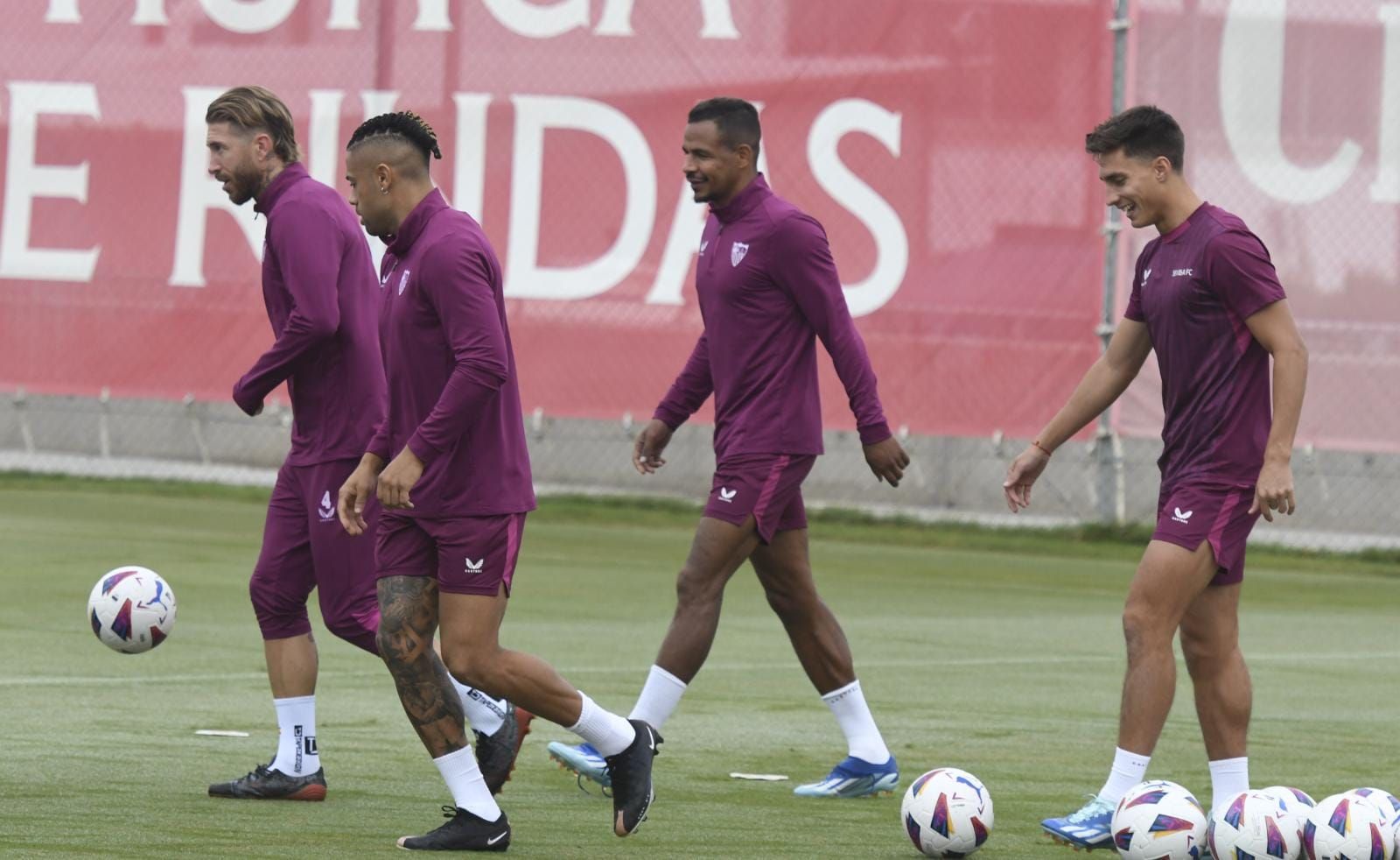 Fernando, Gattoni, Ramos y Mariano, en la sesión del jueves.