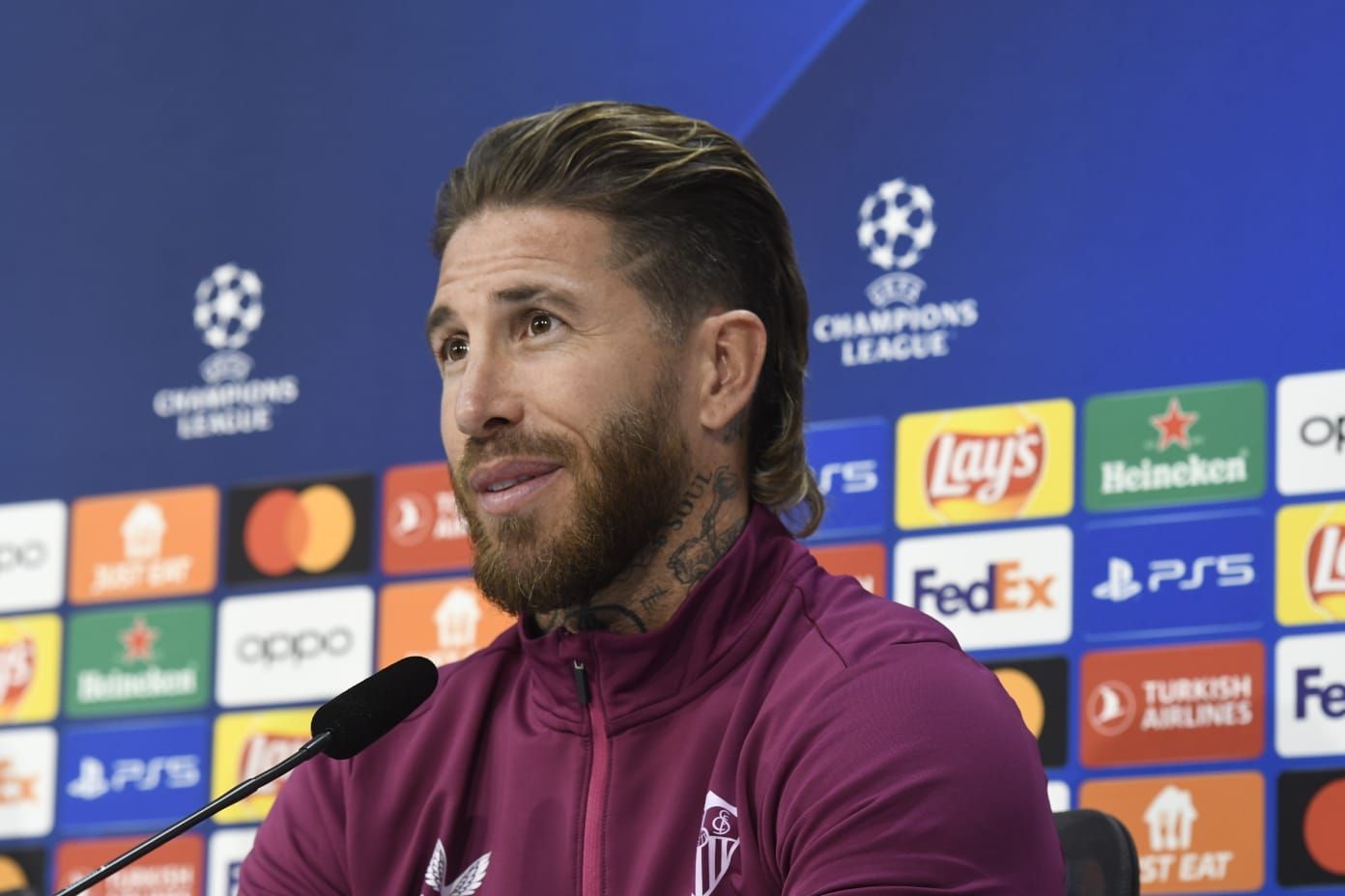Sergio Ramos, en sala de prensa.