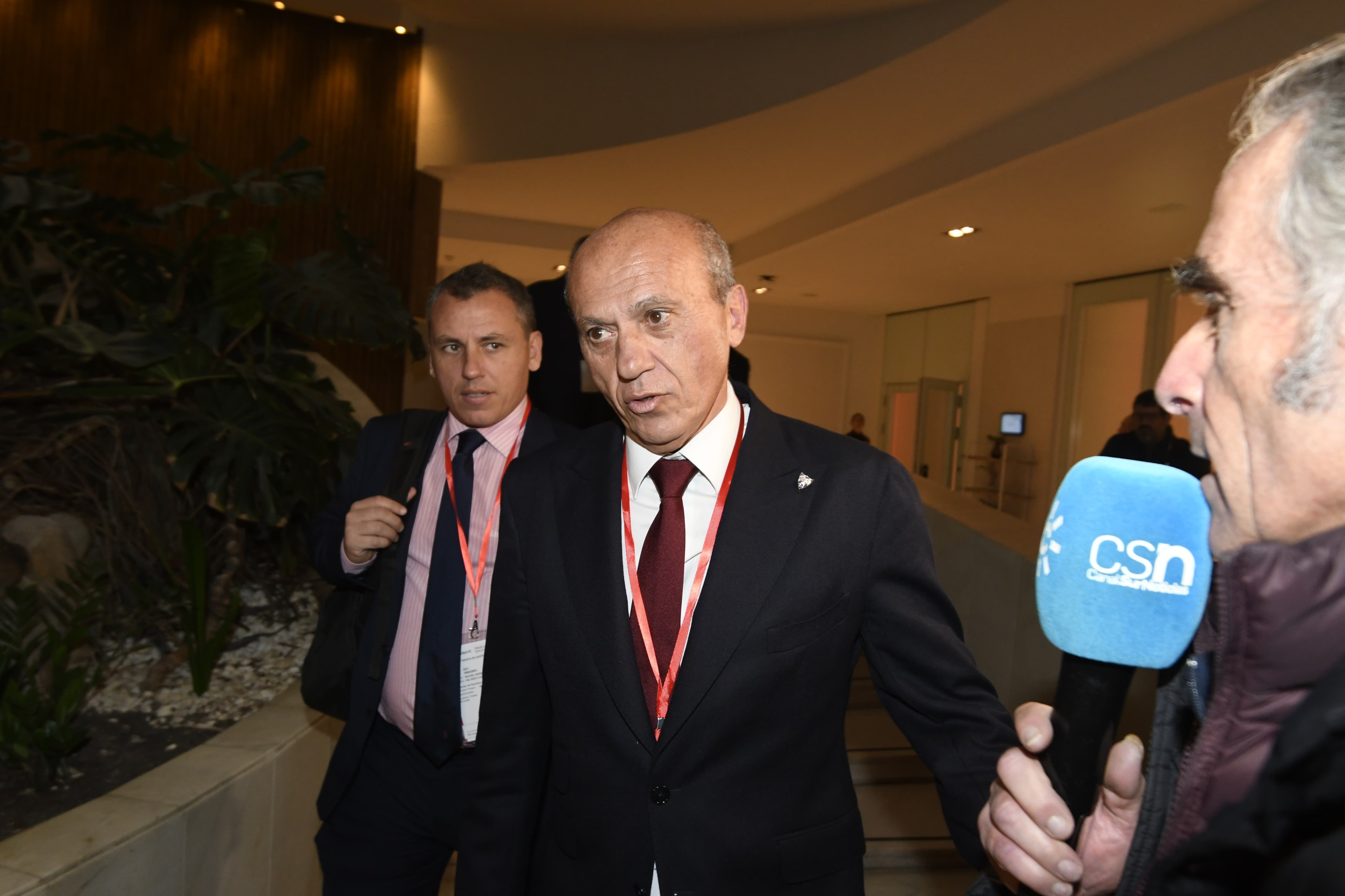 Llegada de José María del Nido Benavente a la Junta 2023.