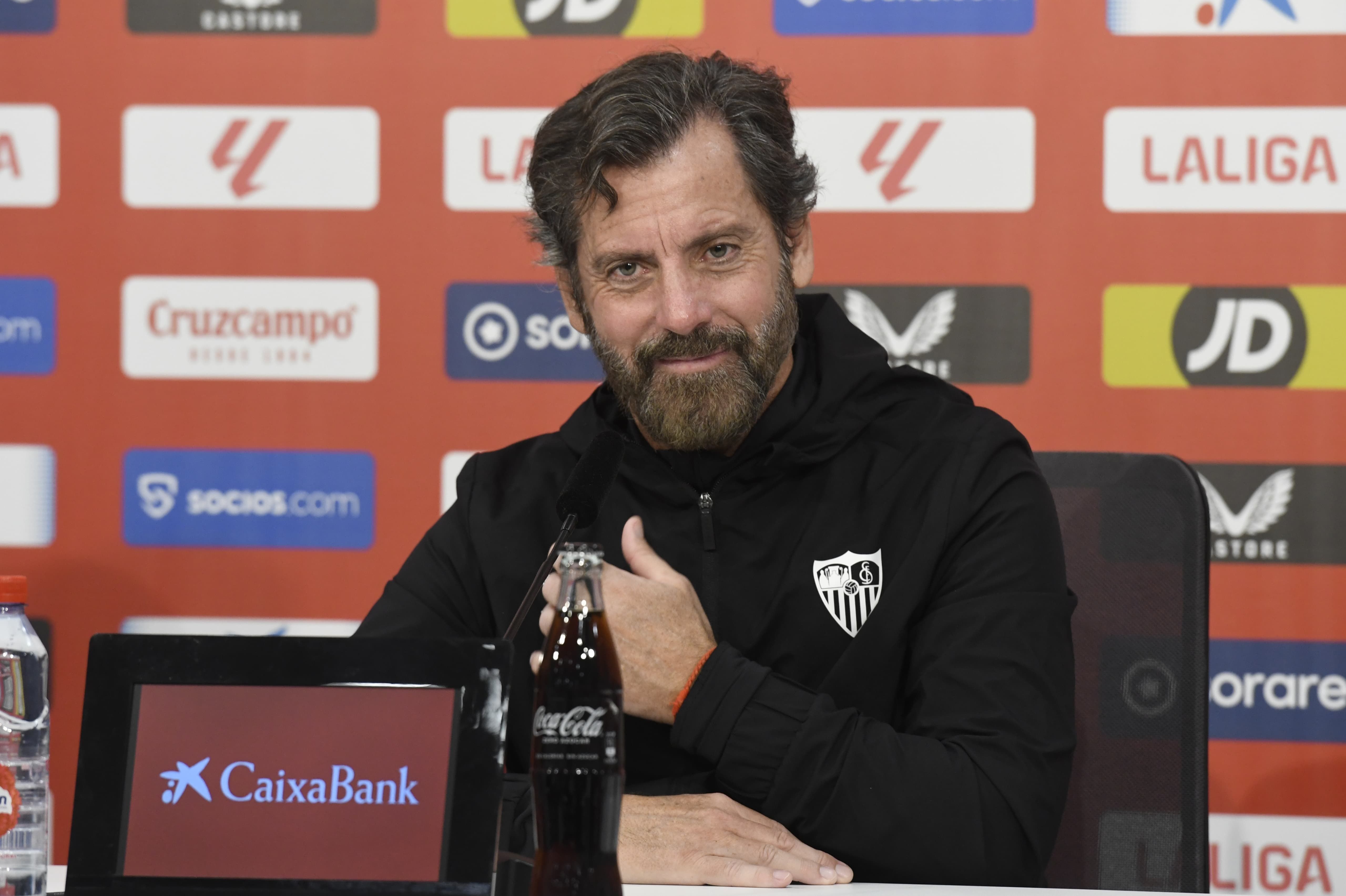 Quique Sánchez Flores, en sala de prensa.
