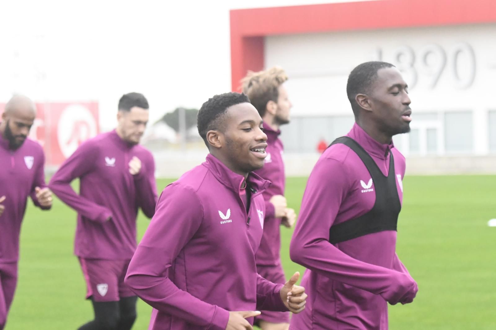 Idumbo Muzambo, durante un entrenamiento.