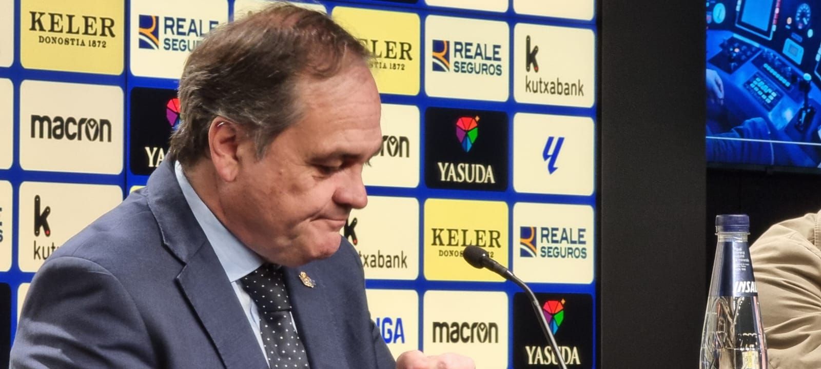  Jokin Aperribay, durante la presentación de Javi Galán.