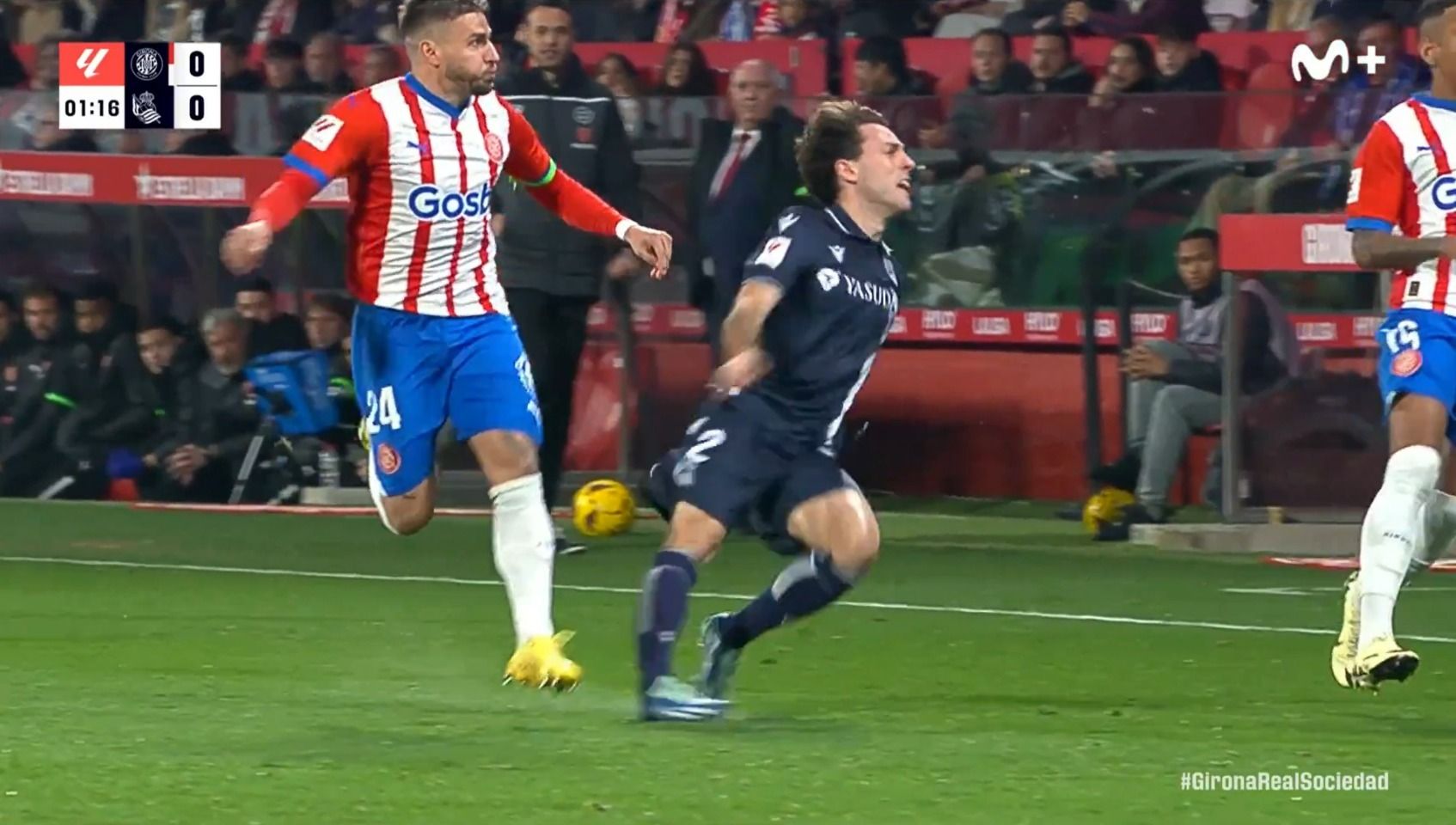  Lesión de Álvaro Odriozola en Montilivi.