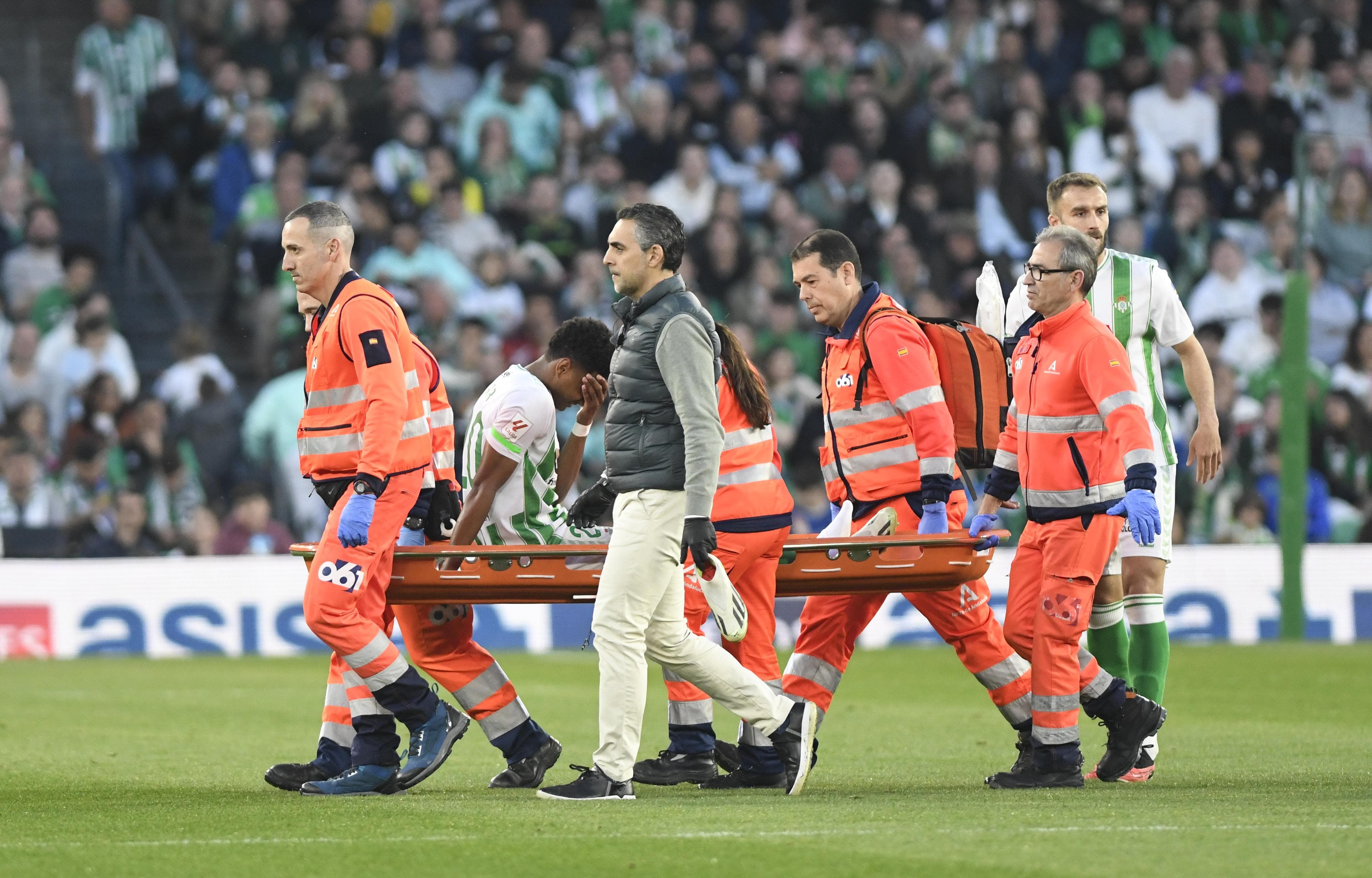  Abner, lesionado ante el Getafe.