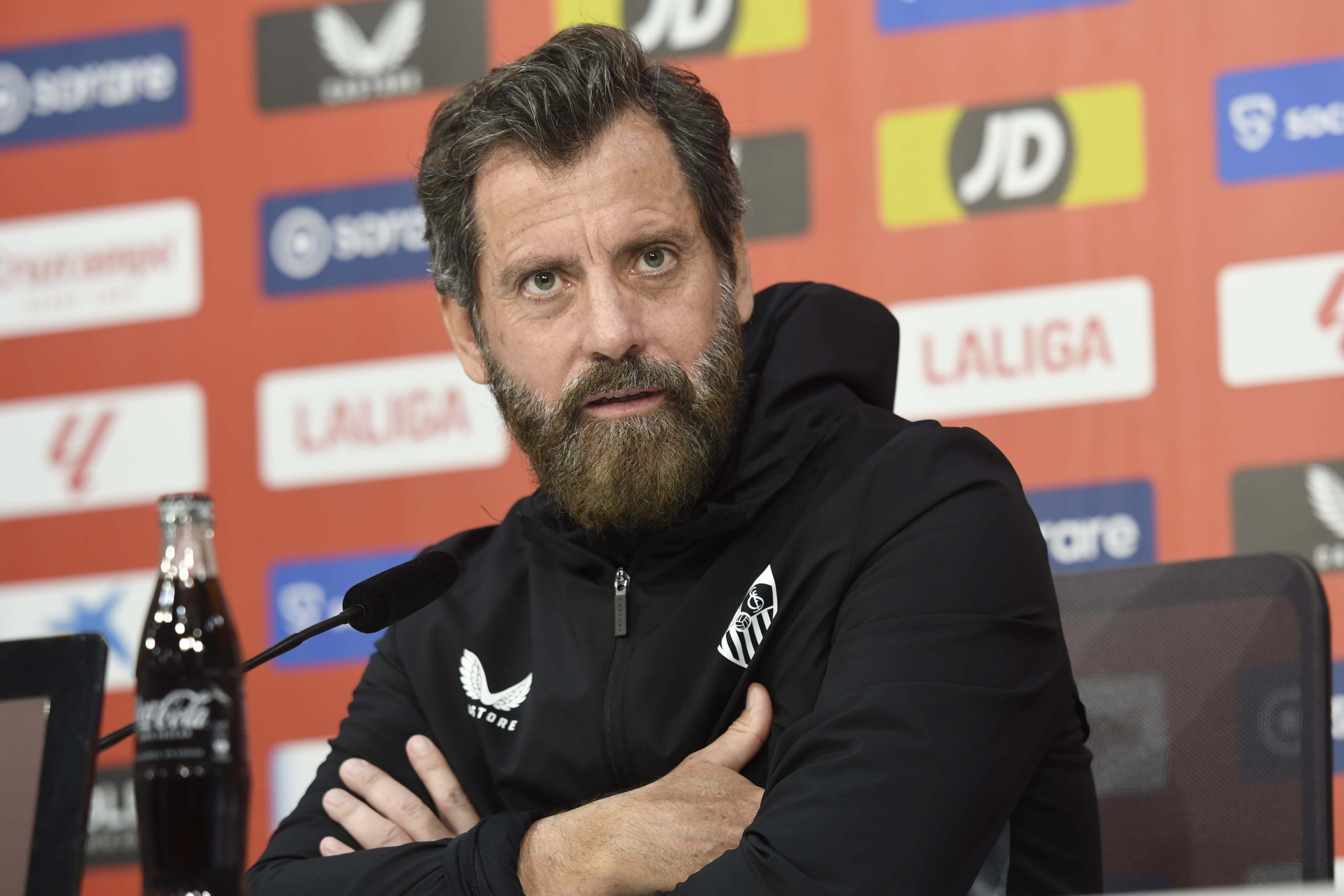 Quique Sánchez Flores, en la sala de prensa