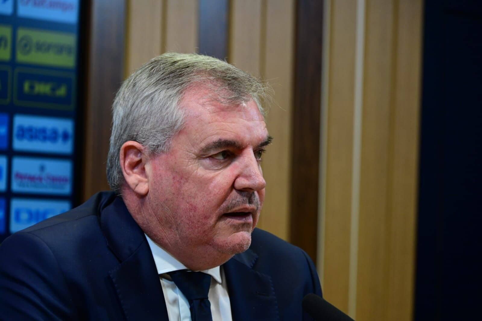 Manuel Vizcaíno, en sala de prensa.