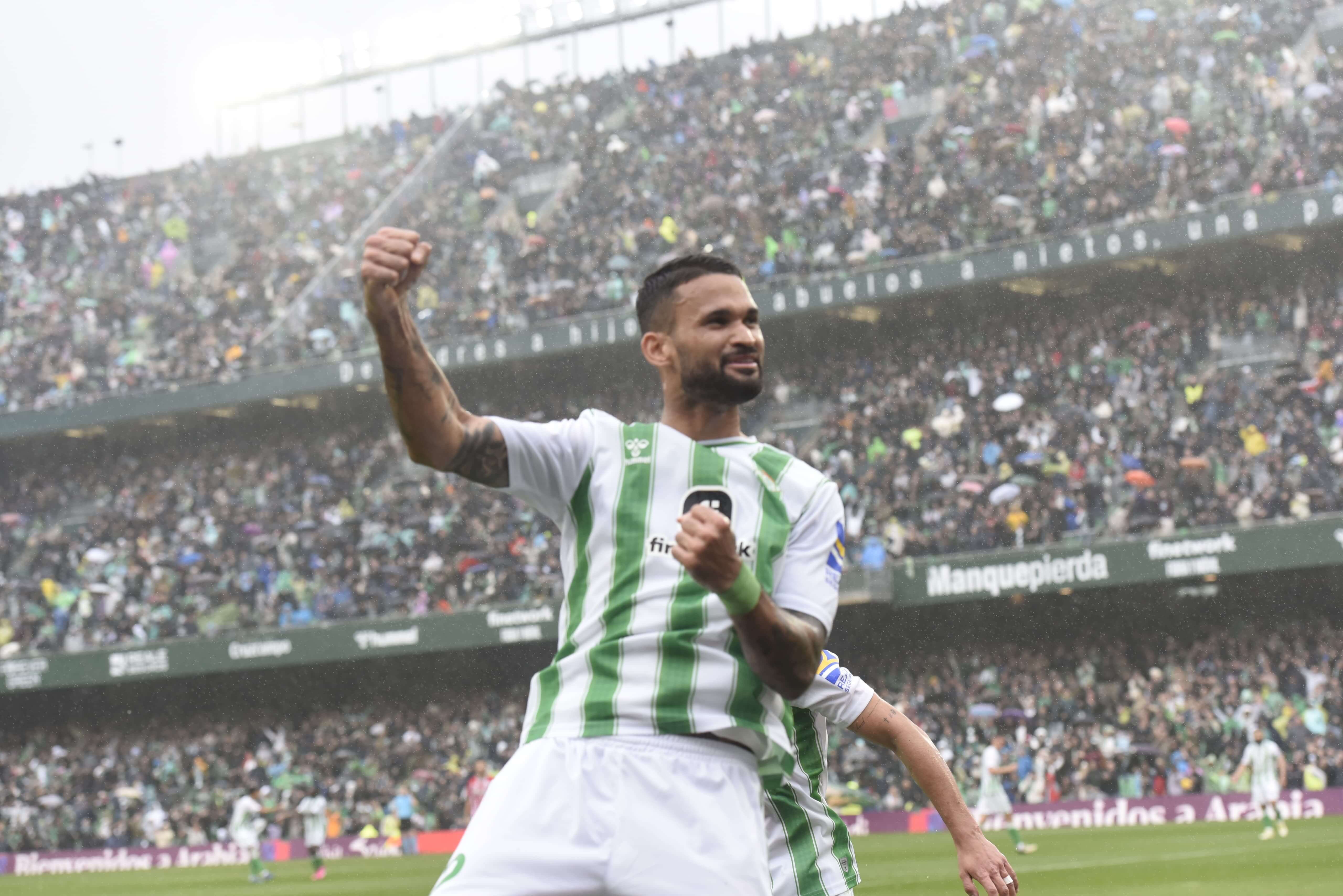  Willian José celebra el 2-0 ante el Athletic