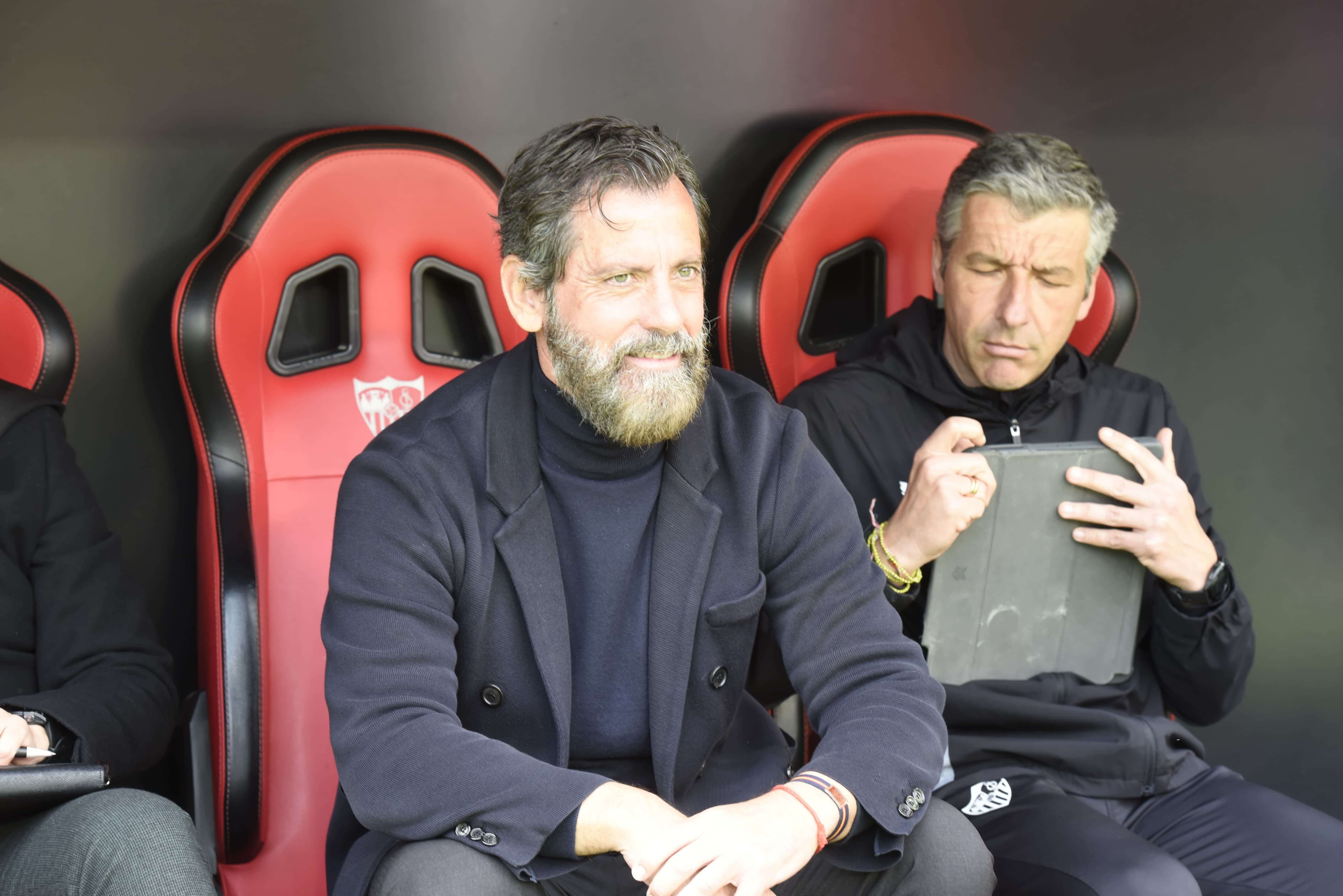 Quique Sánchez Flores, ante la Real.
