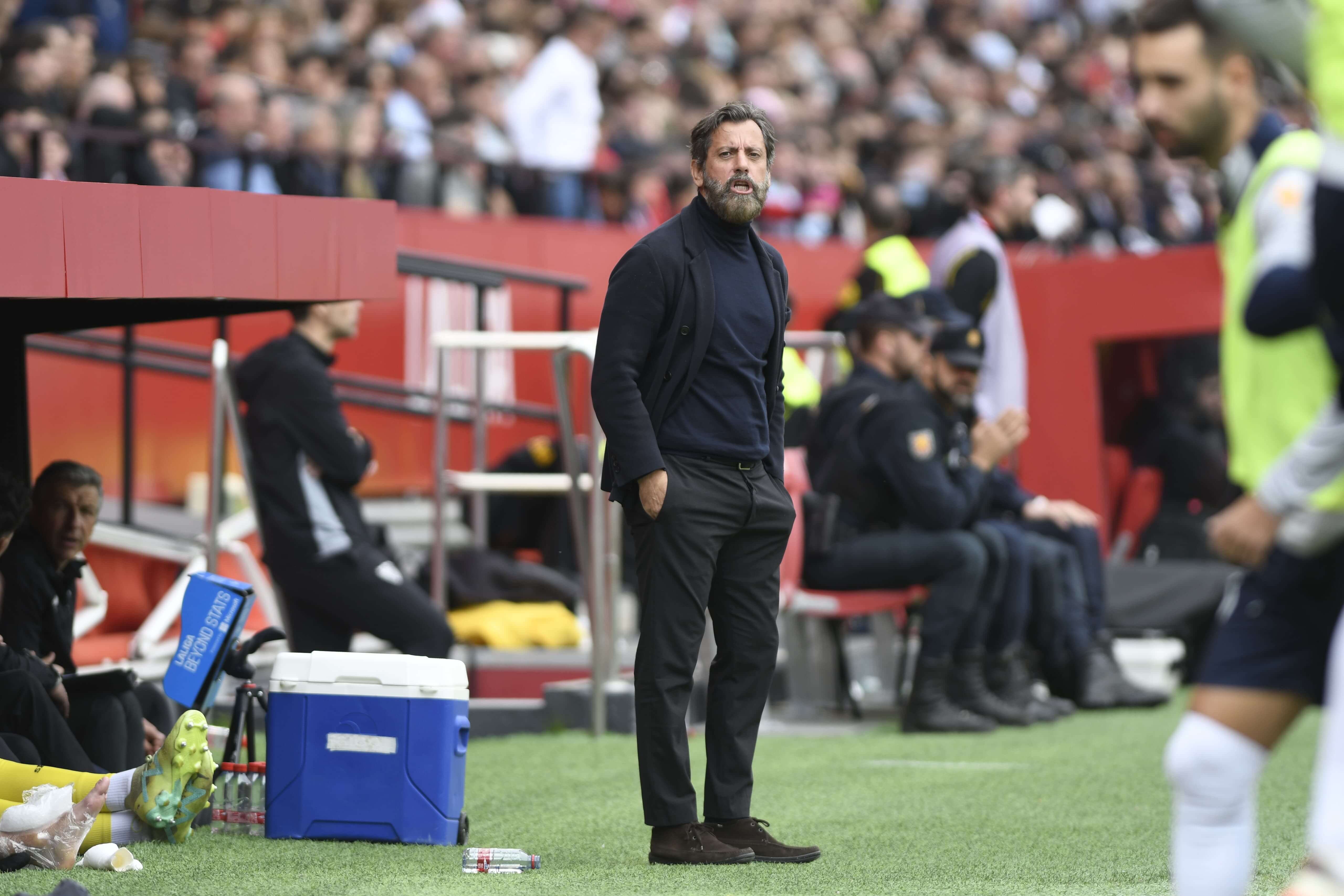  Quique, en el Sevilla-Real Sociedad.