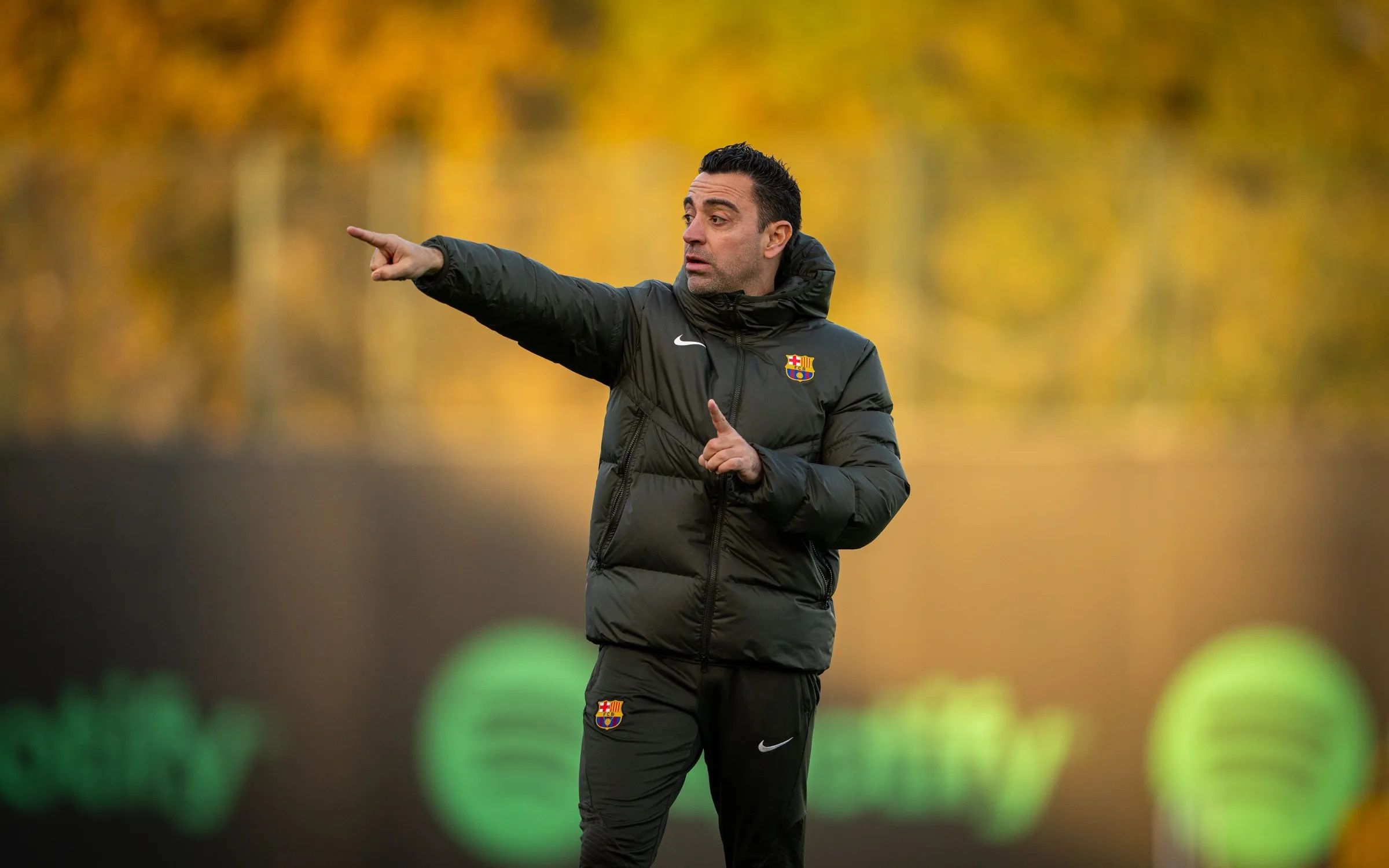 Xavi Hernández, en una sesión del Barcelona (Foto: FCB).