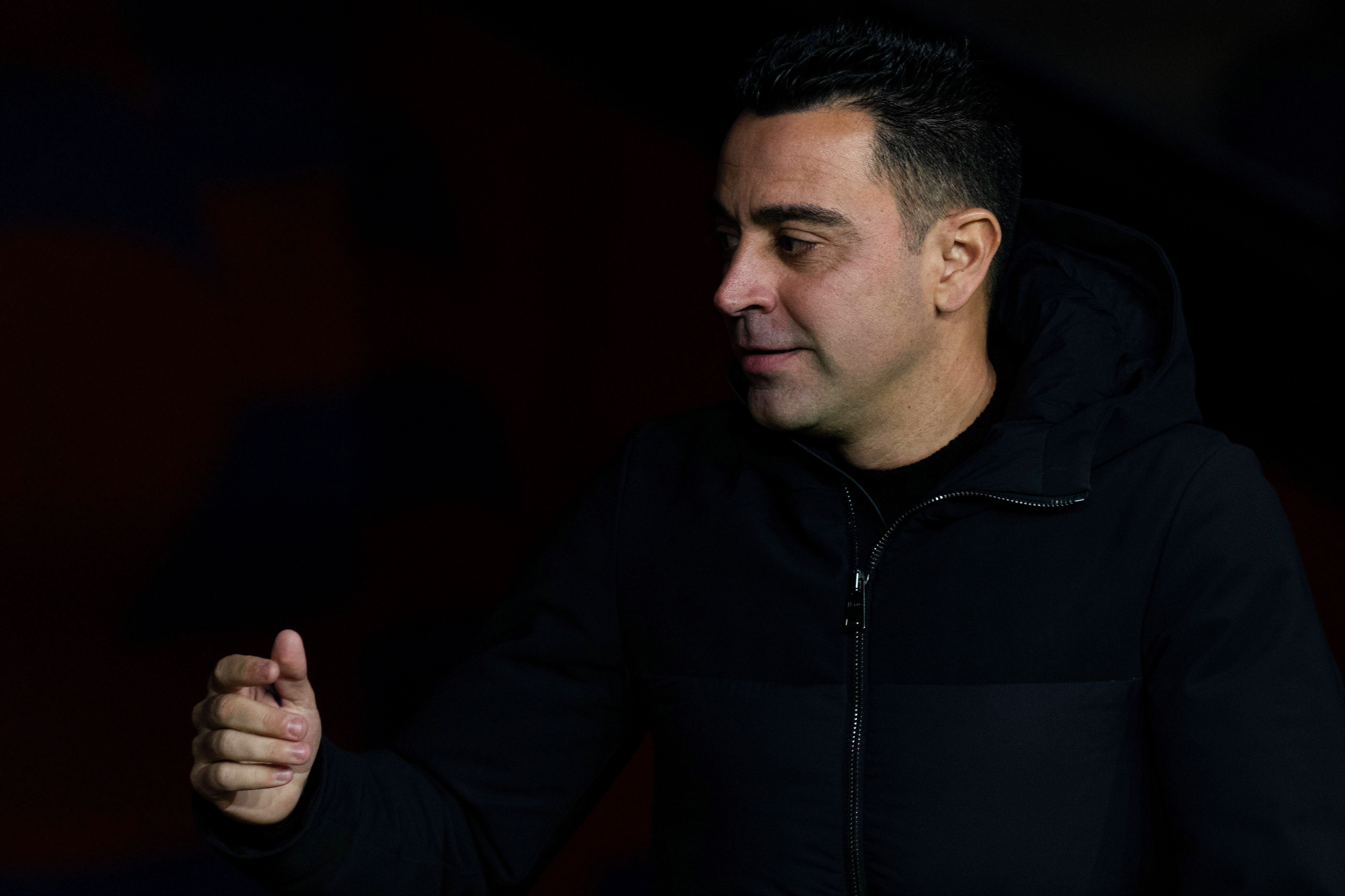 Xavi, durante un partido del Barça.