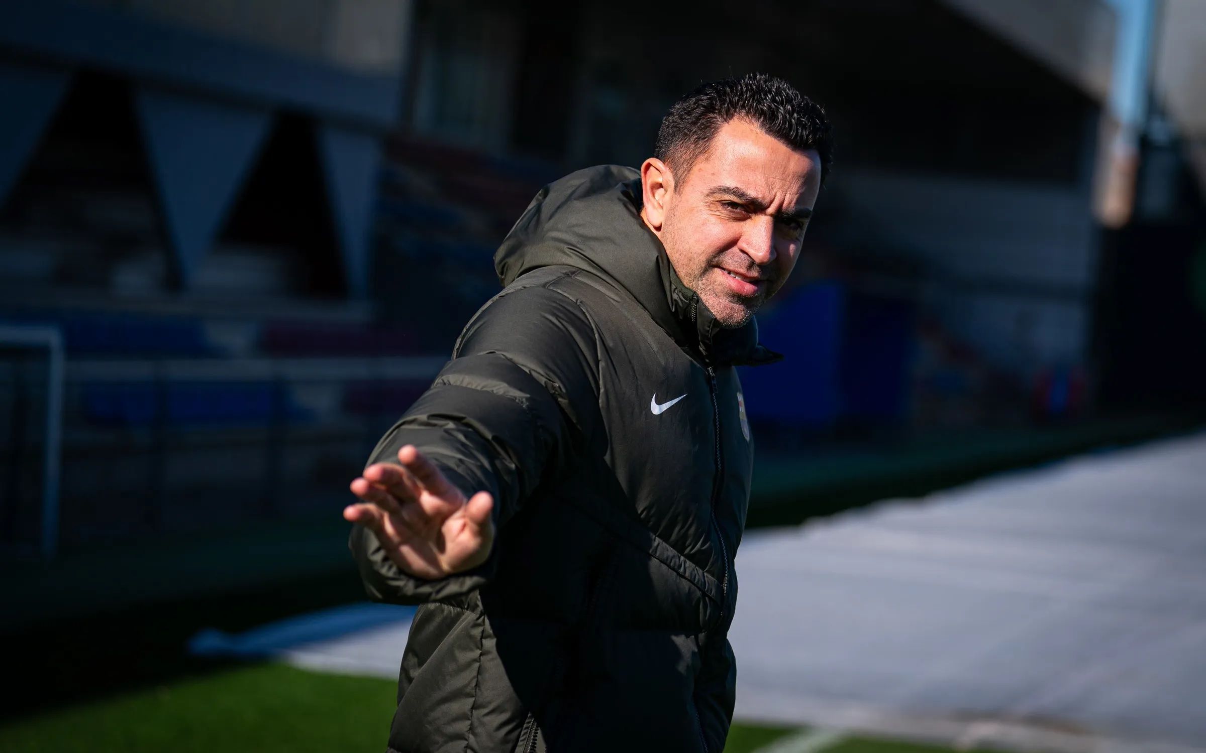  Xavi Hernández, en una sesión del Barcelona.